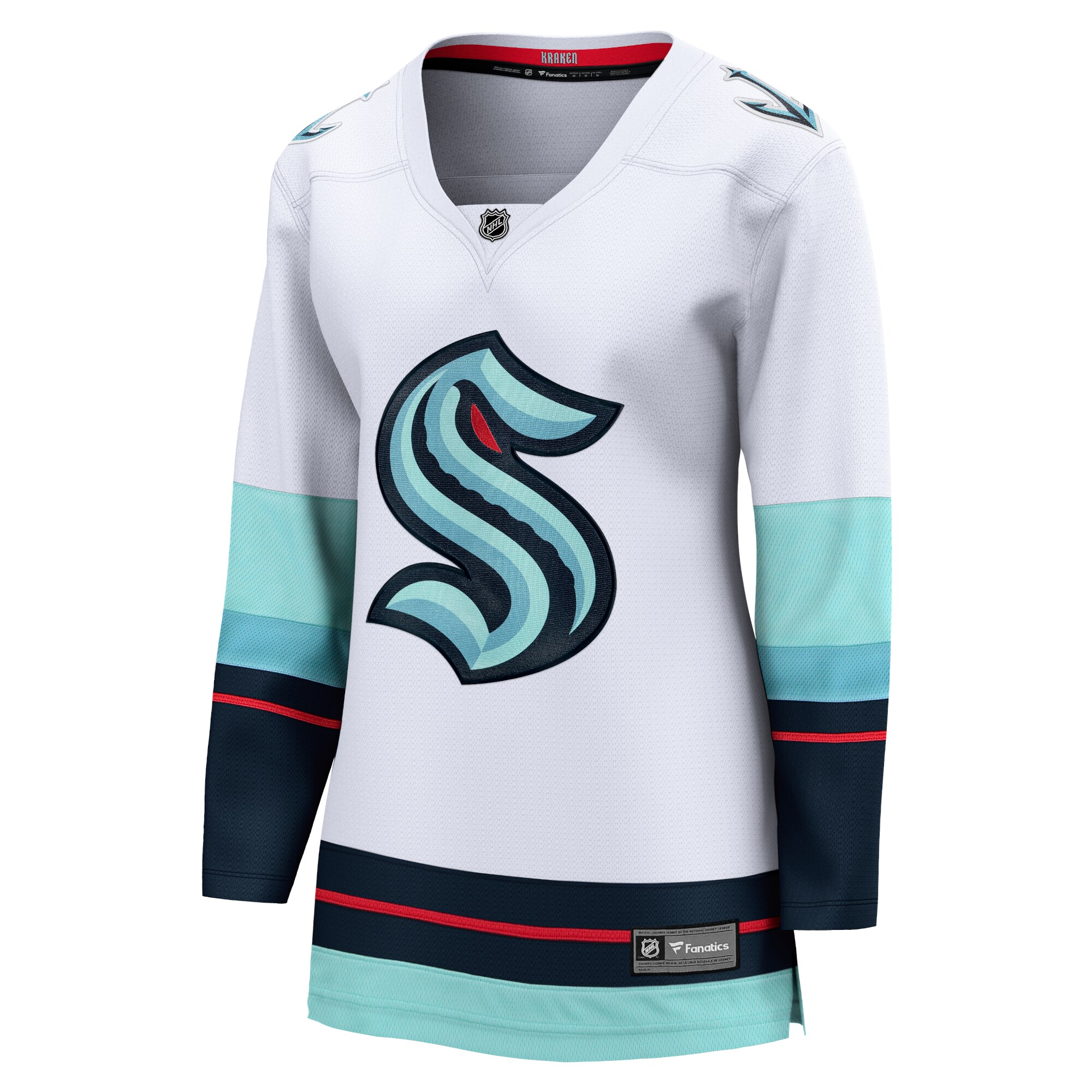 Seattle Kraken Fanatics Women's Away Breakaway Jersey - White