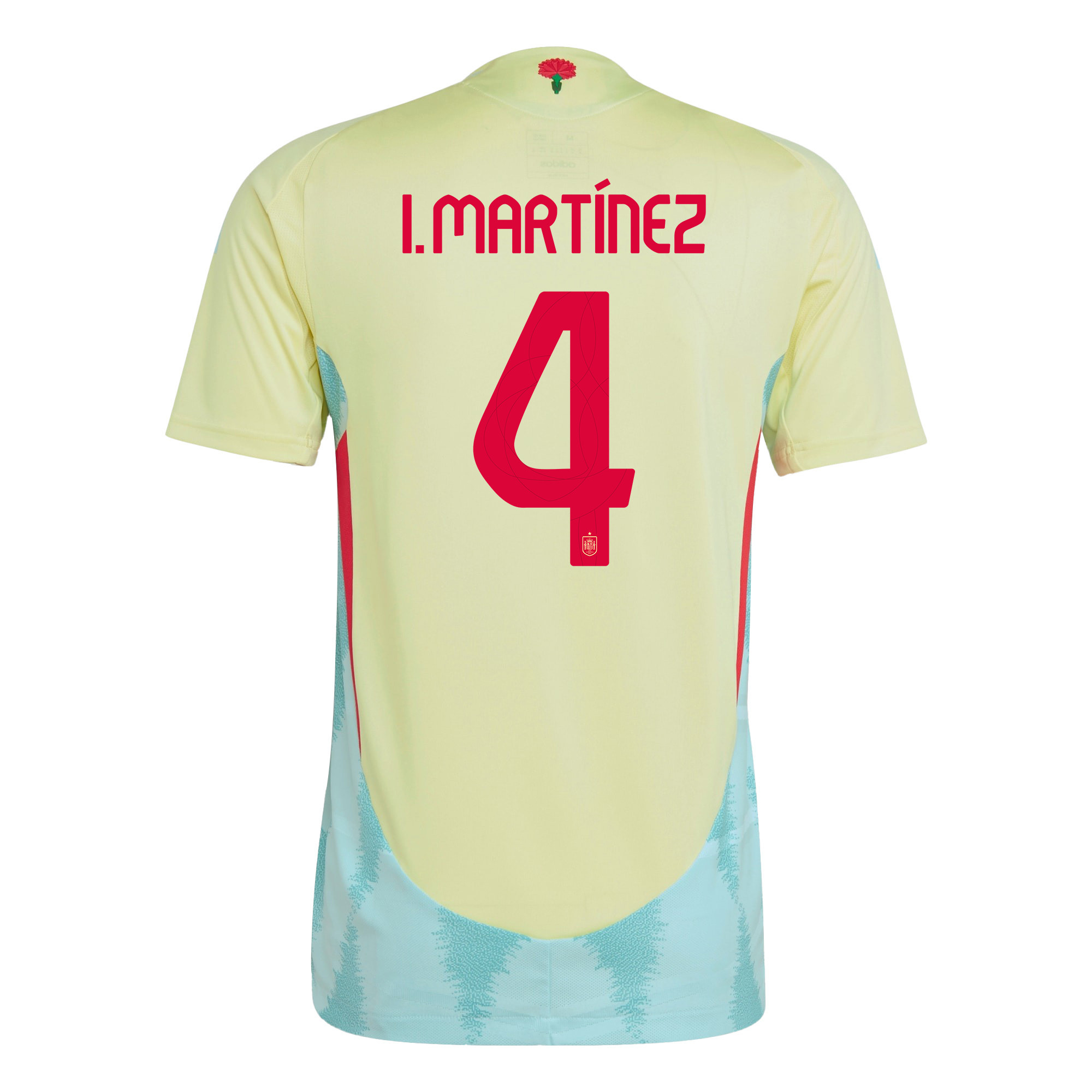 Iñigo Martínez 5 Spain National Team 2024 Away Men Jersey - Yellow