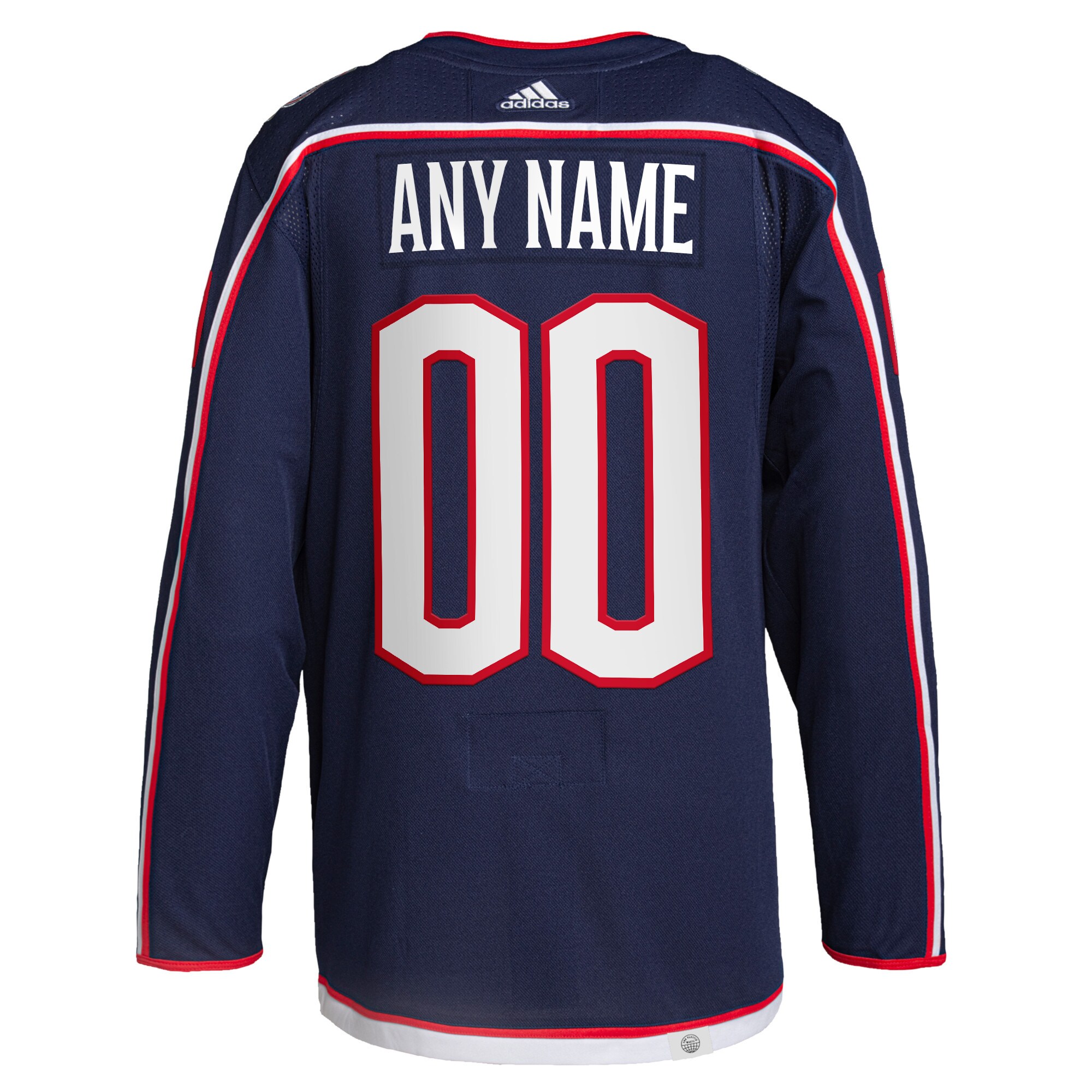 Columbus Blue Jackets adidas  Home  Primegreen Authentic Custom Jersey - Navy