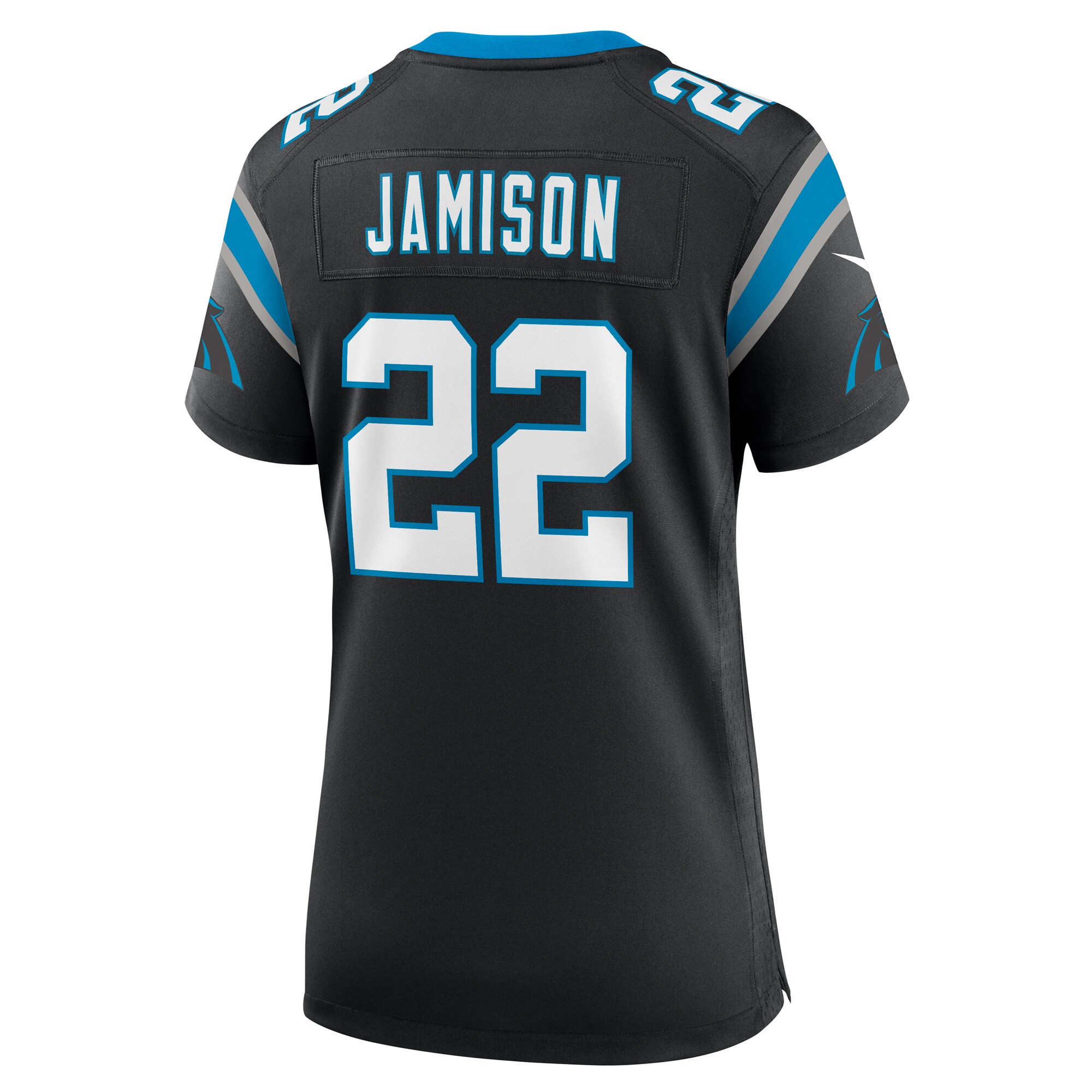 D'Shawn Jamison Carolina Panthers  Women's Team Game Jersey -  Black