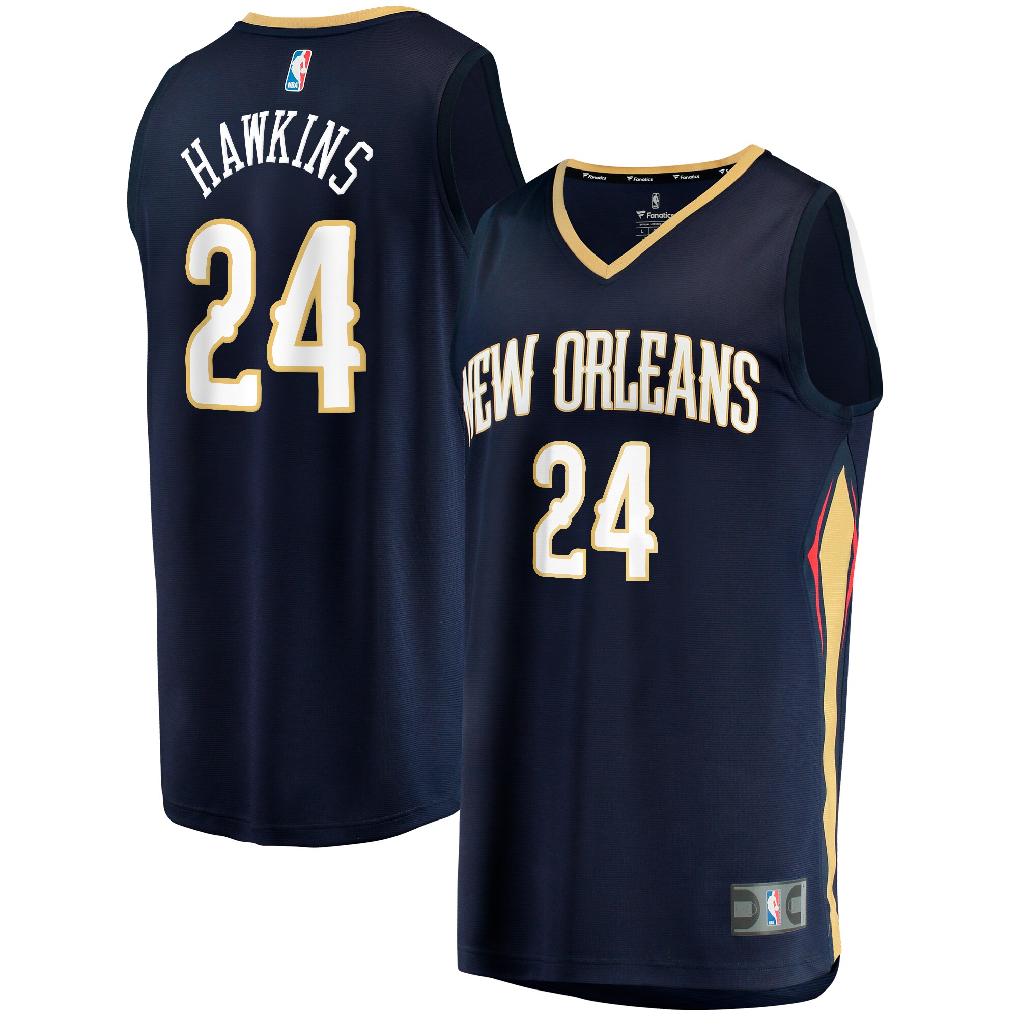 Jordan Hawkins New Orleans Pelicans Fanatics Youth  Fast Break Replica Jersey - Icon Edition - Navy