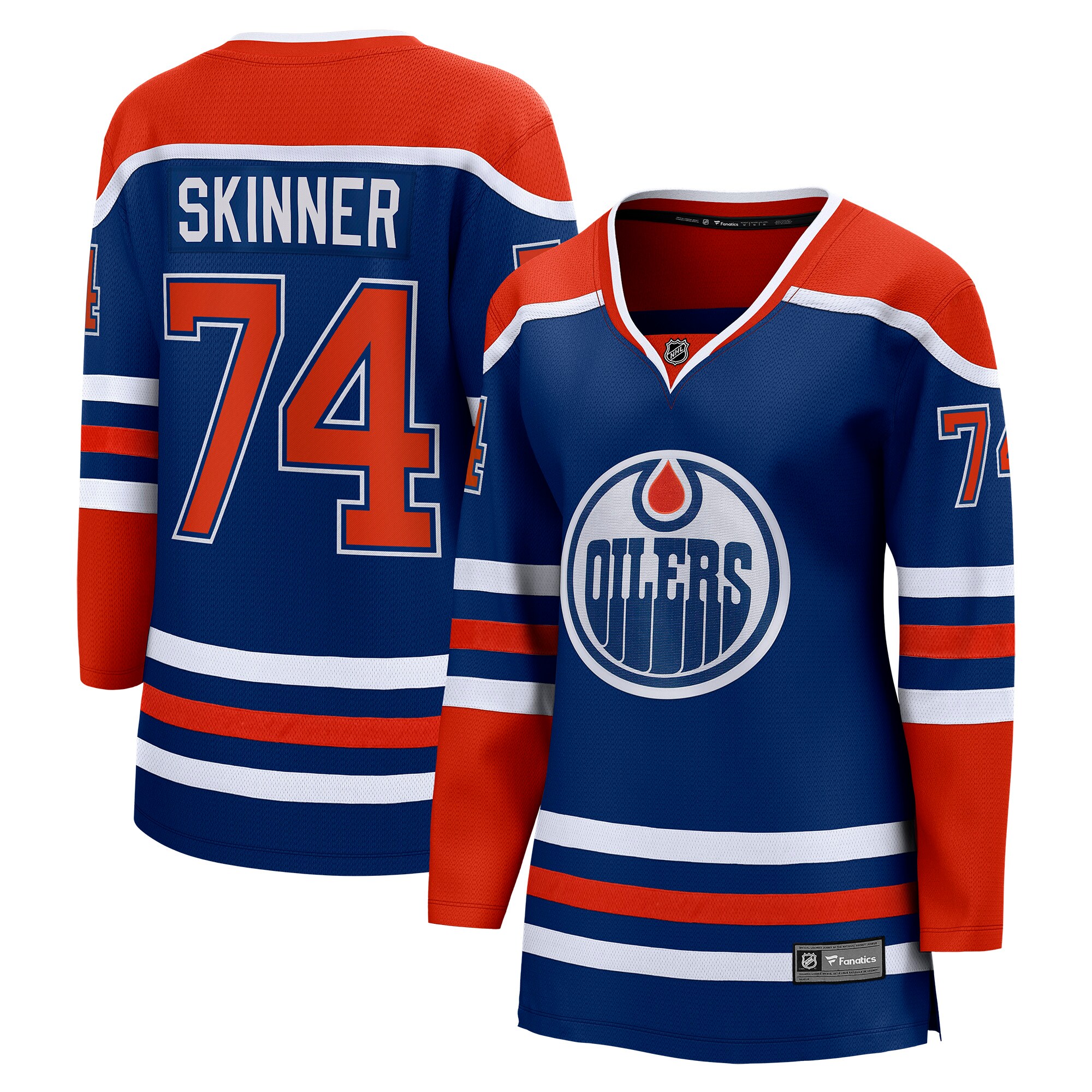 Stuart Skinner Edmonton Oilers Fanatics Women's Home Breakaway Player Jersey - Royal