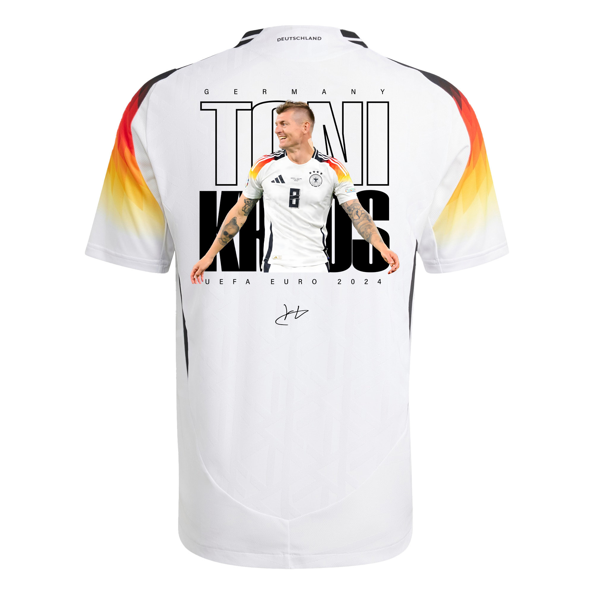 Toni Kroos 8 Signed Legacy Germany National Team 2024 Home Men Jersey - White