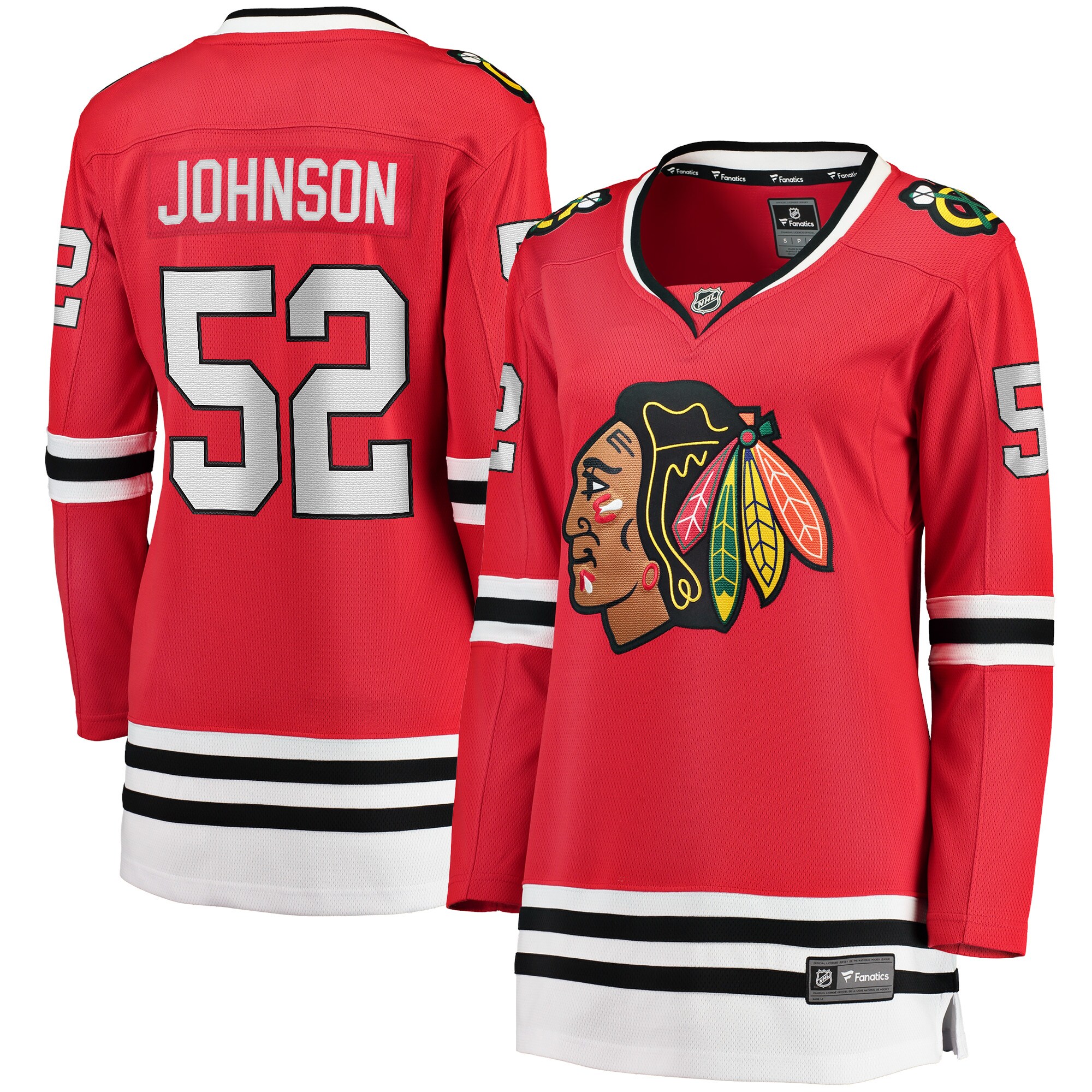 Reese Johnson Chicago Blackhawks Fanatics Women's Home Breakaway Player Jersey - Red