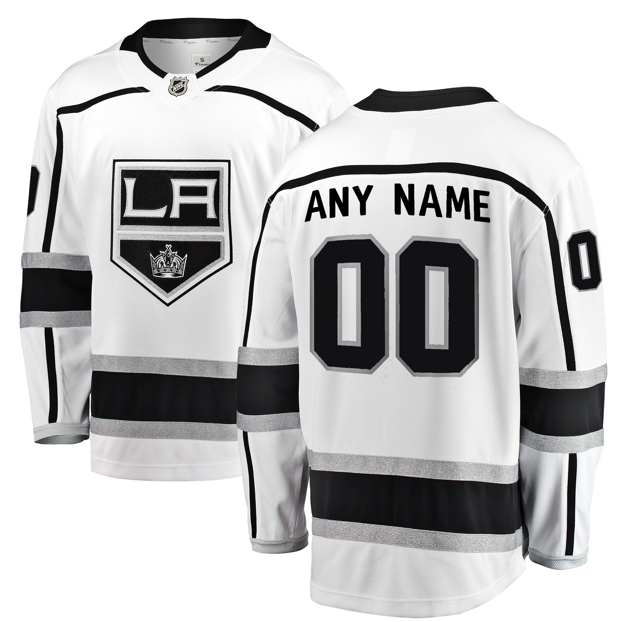 Los Angeles Kings Fanatics Away Breakaway Custom Jersey - White
