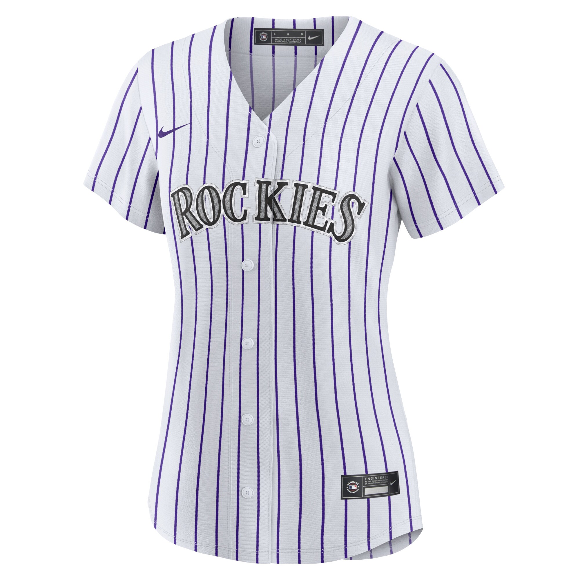 Colorado Rockies  Women's Home Blank Replica Jersey - White