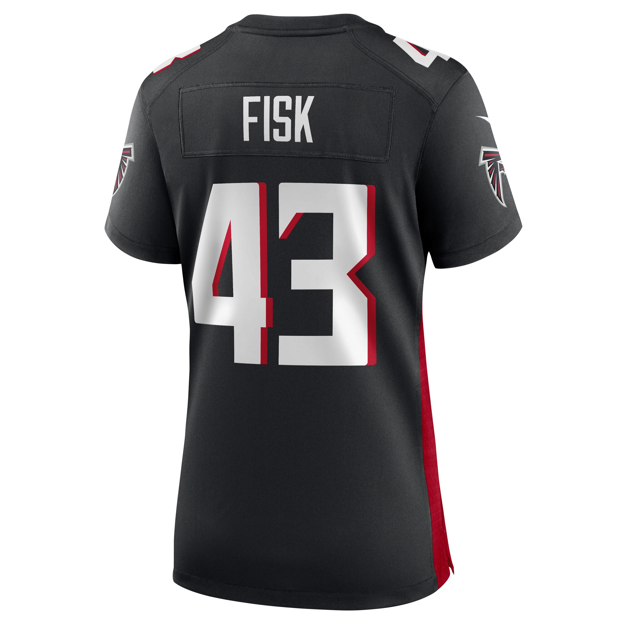 Tucker Fisk Atlanta Falcons  Women's Player Game Jersey - Black