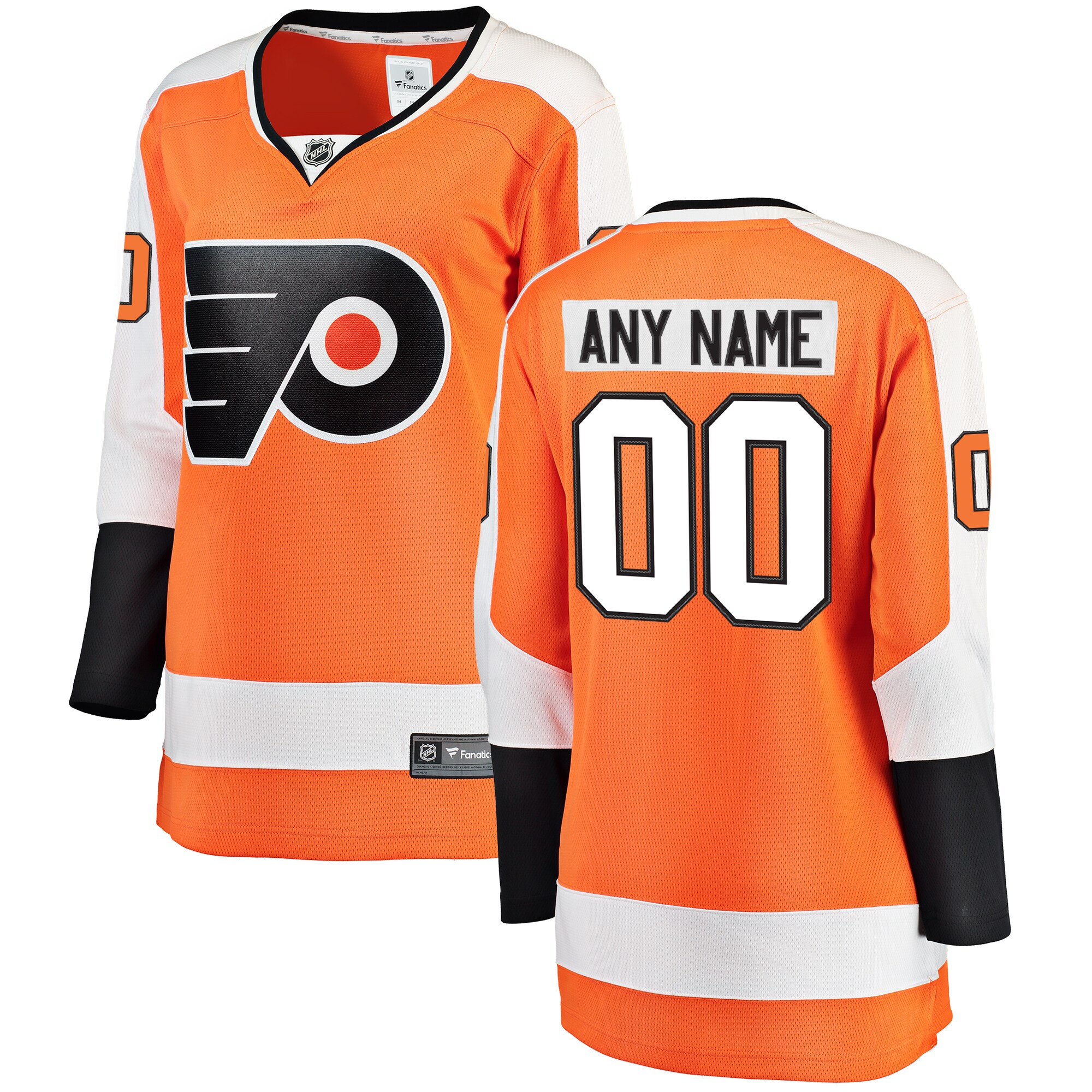 Philadelphia Flyers Fanatics Women's Home Breakaway Custom Jersey - Orange