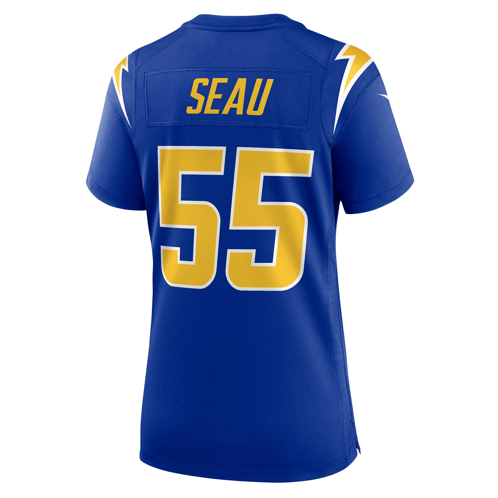 Junior Seau Los Angeles Chargers  Women's Retired Game Jersey - Royal