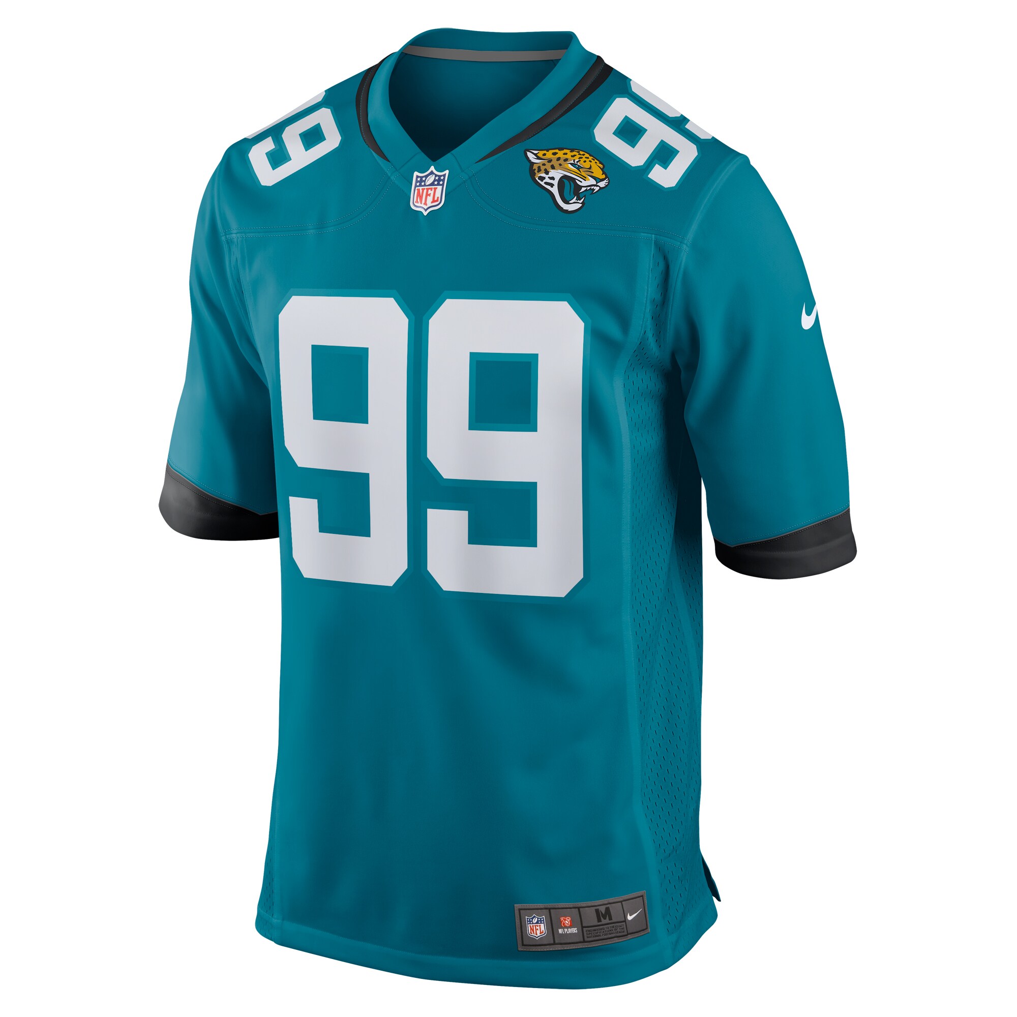 Jeremiah Ledbetter Jacksonville Jaguars  Home Game Player Jersey - Teal