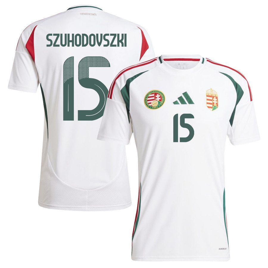 Soma Szuhodovszki 15 Hungary National Team 2024/25 Away Men Jersey - White