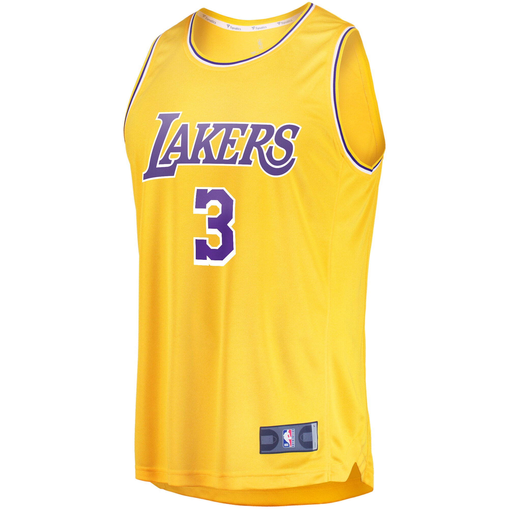 Anthony Davis Los Angeles Lakers Fanatics Fast Break Replica Player Jersey - Icon Edition - Gold
