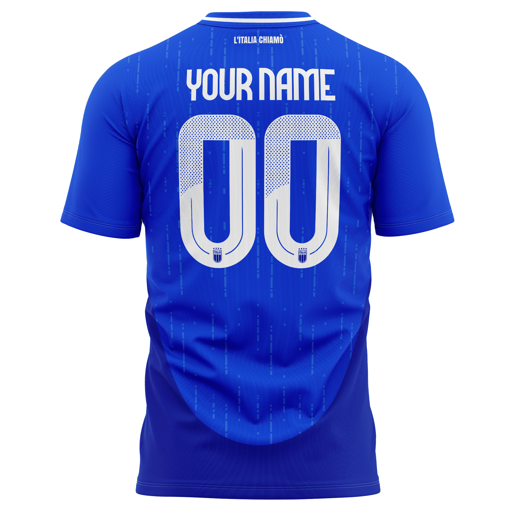 Italy National Team 2024 Home Kits Custom AOP T-shirt - Blue