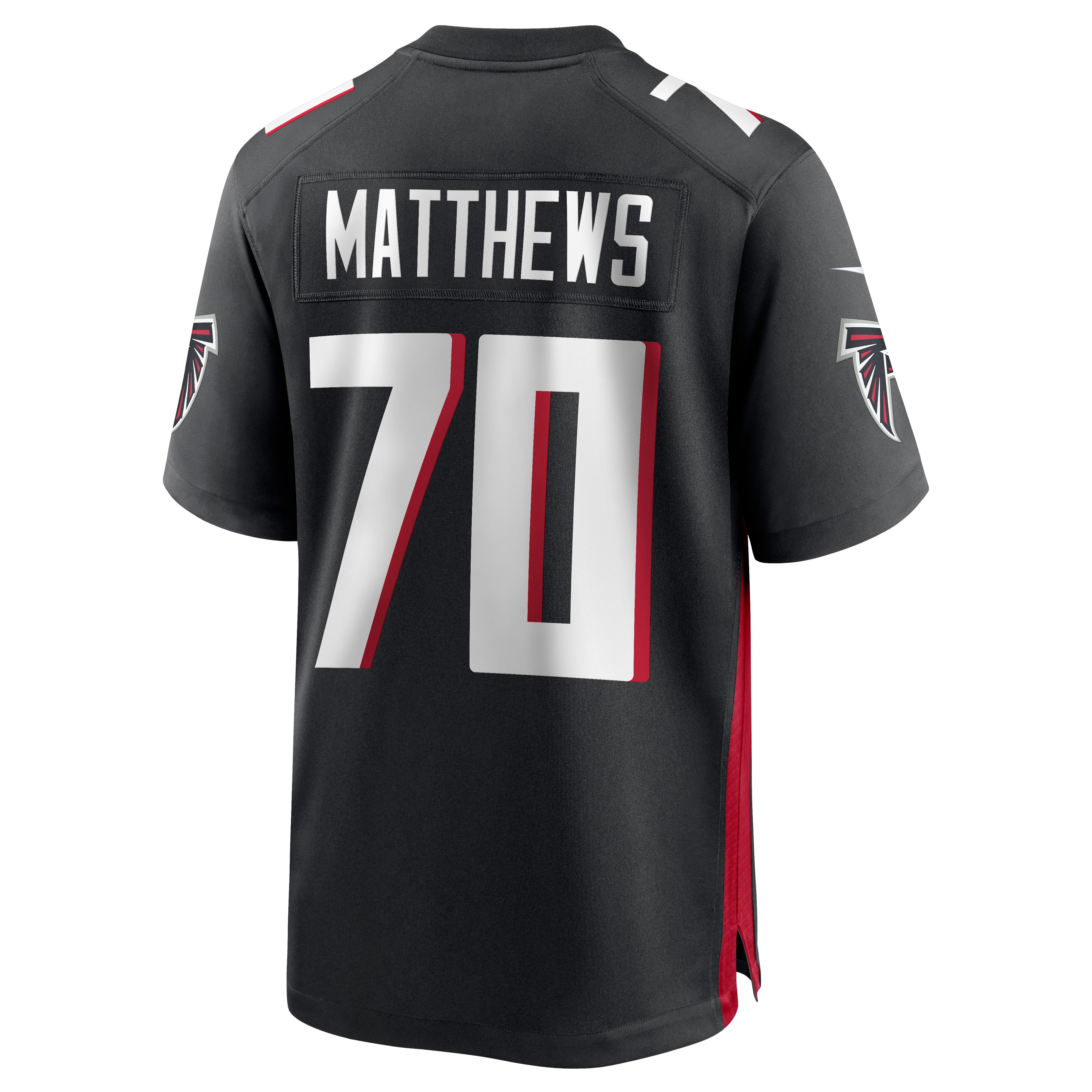 Jake Matthews Atlanta Falcons  Game Jersey - Black