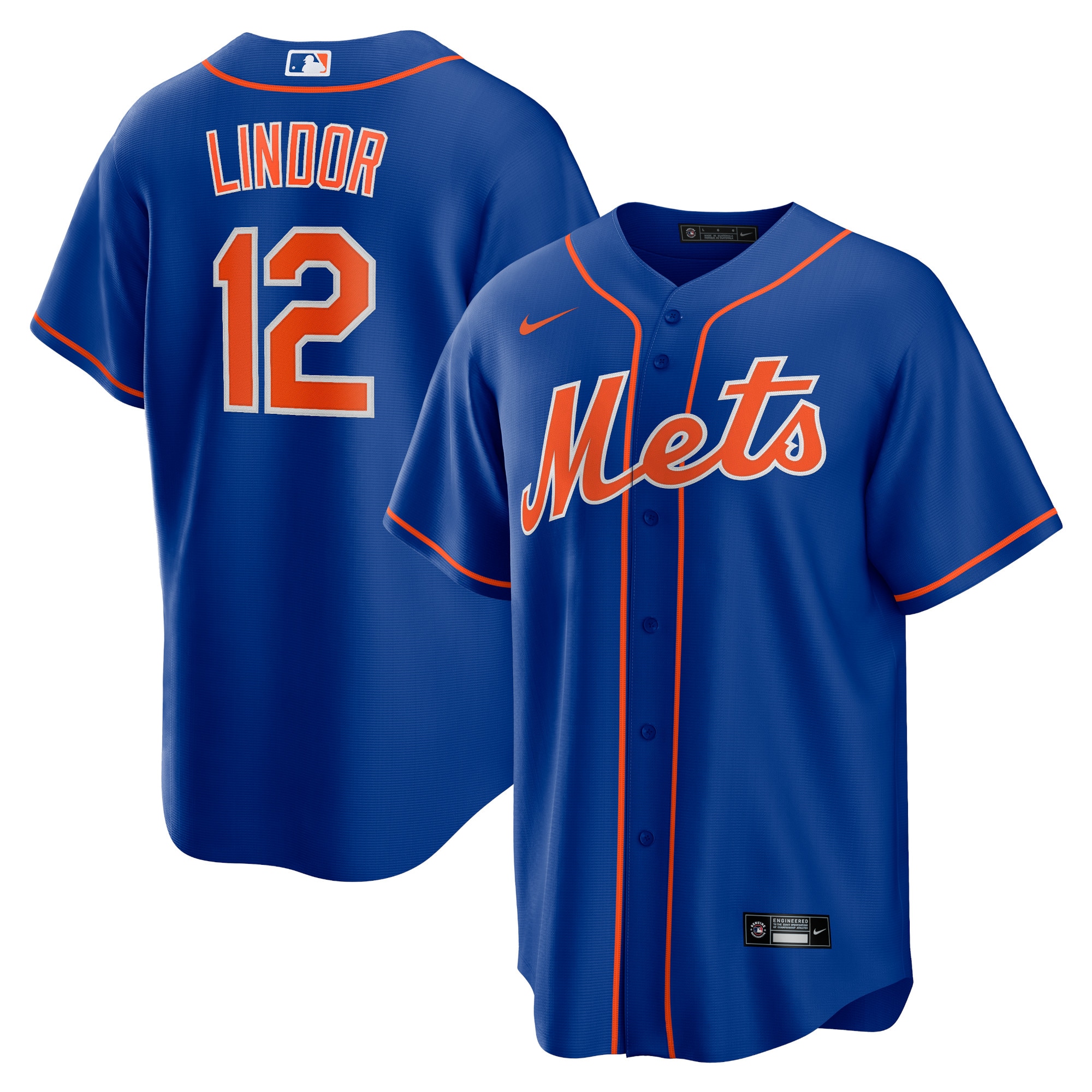Francisco Lindor New York Mets  Alternate Replica Player Jersey - Royal