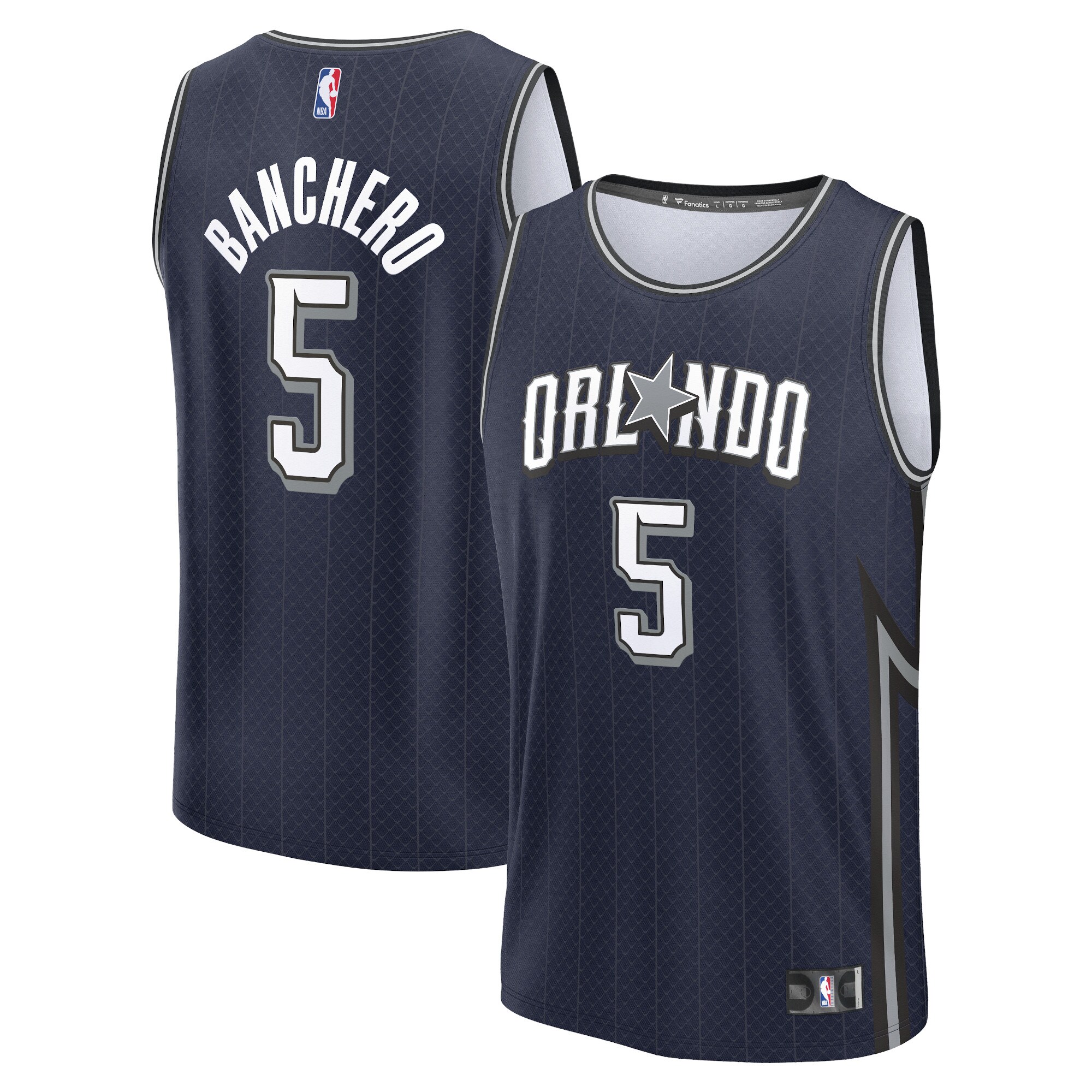Paolo Banchero Orlando Magic Fanatics Fast Break Jersey - Navy - City Edition