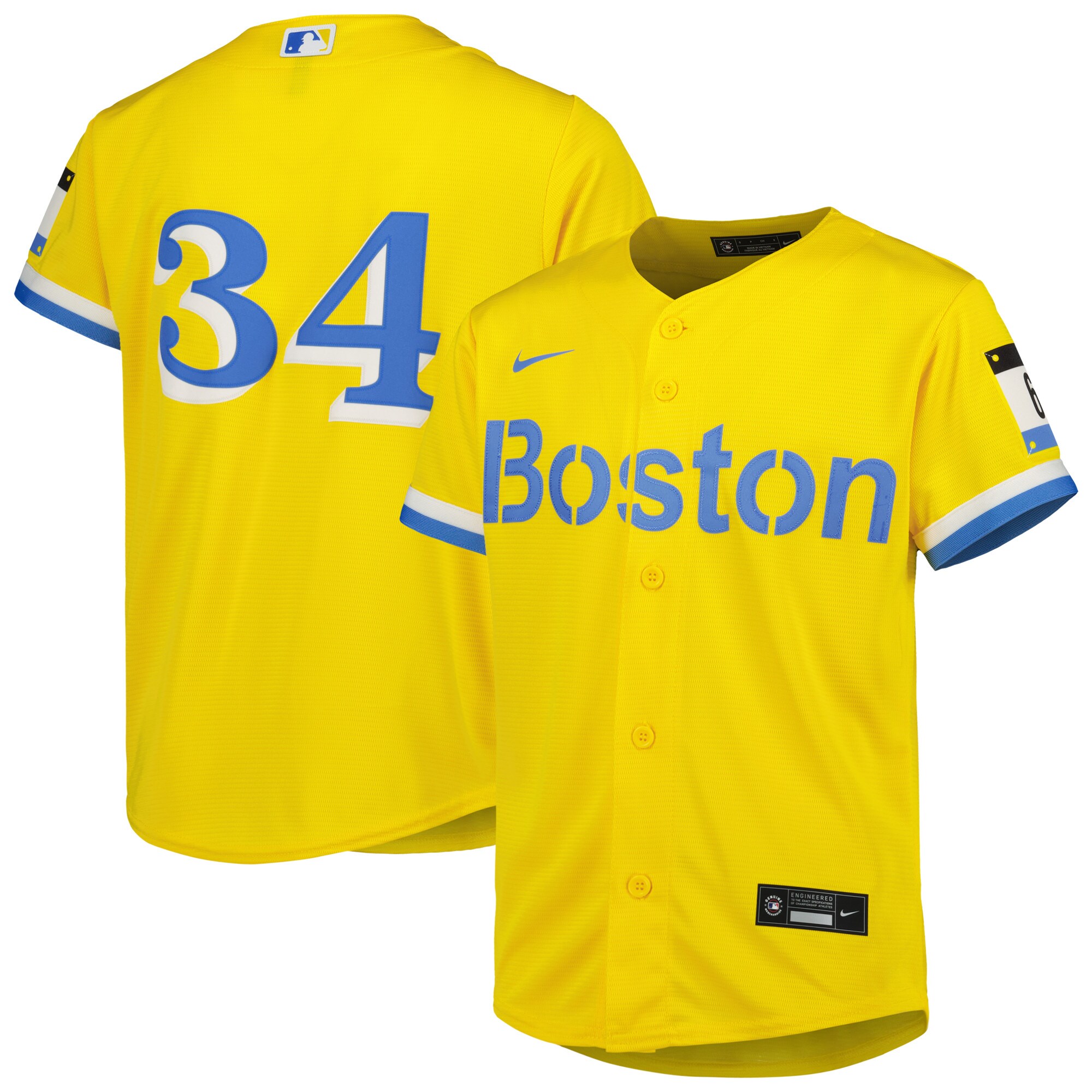 David Ortiz Boston Red Sox  Youth City Connect Replica Player Jersey - Gold