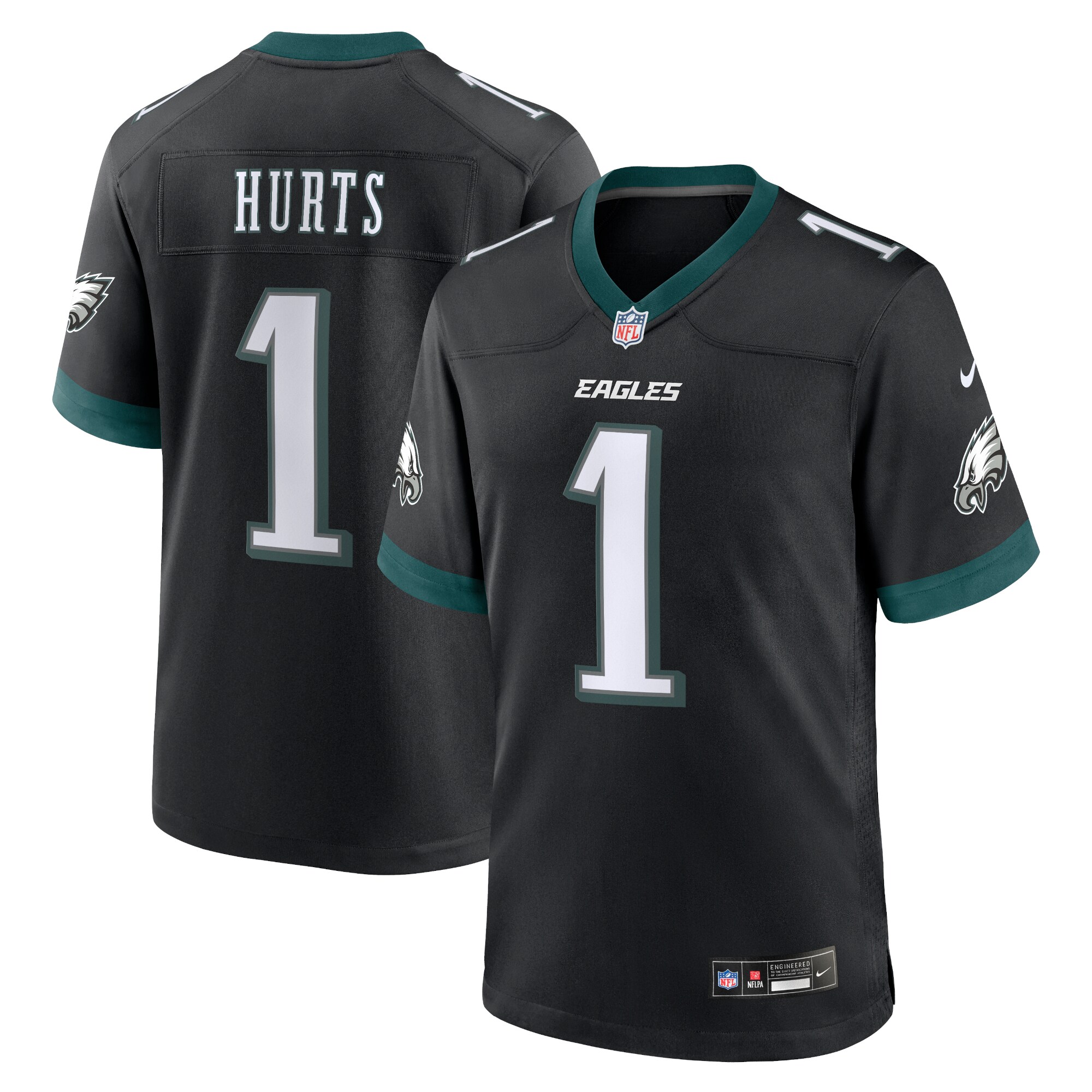 Jalen Hurts Philadelphia Eagles  Alternate Game Jersey - Black