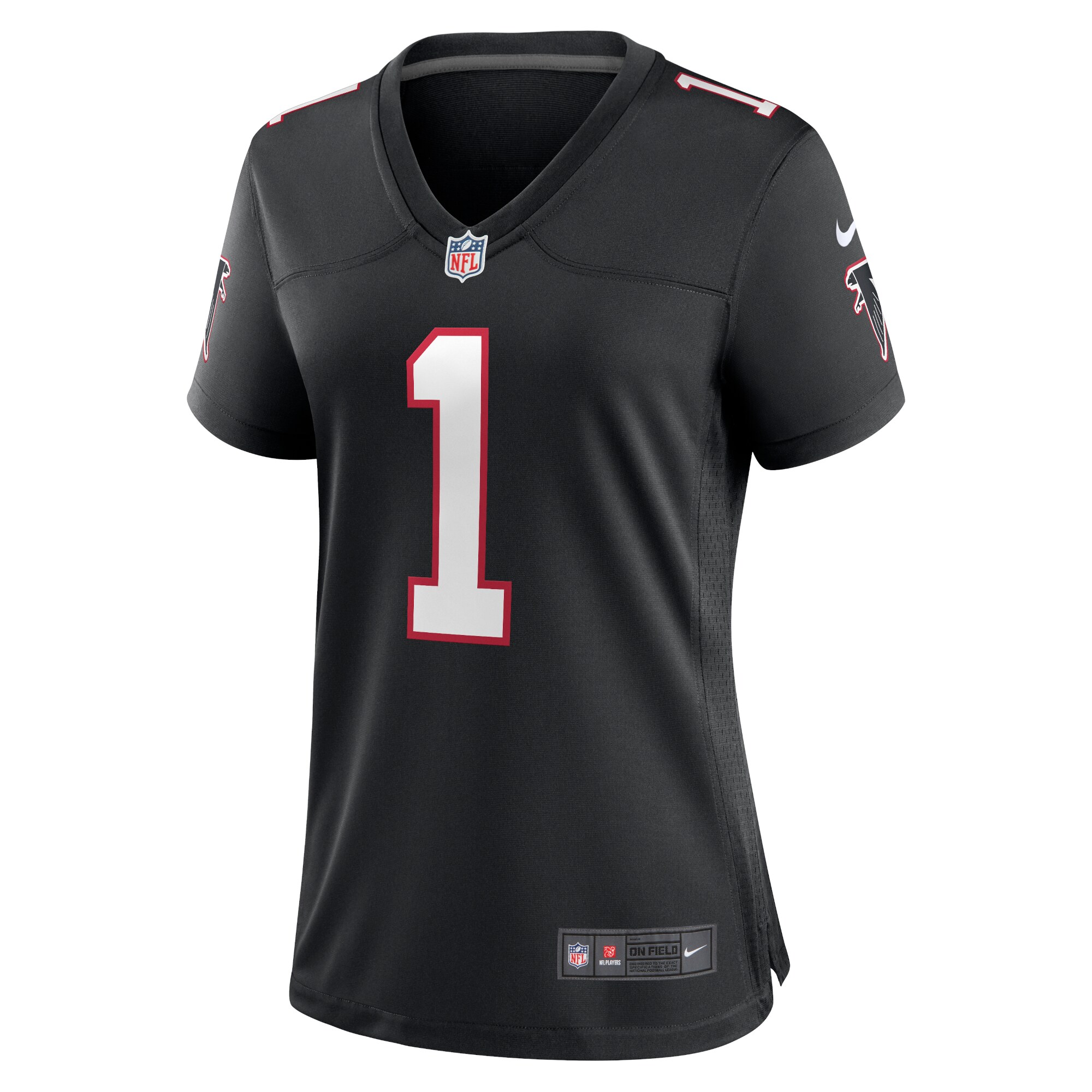 Dirty Birds Atlanta Falcons  Women's Throwback Game Jersey - Black