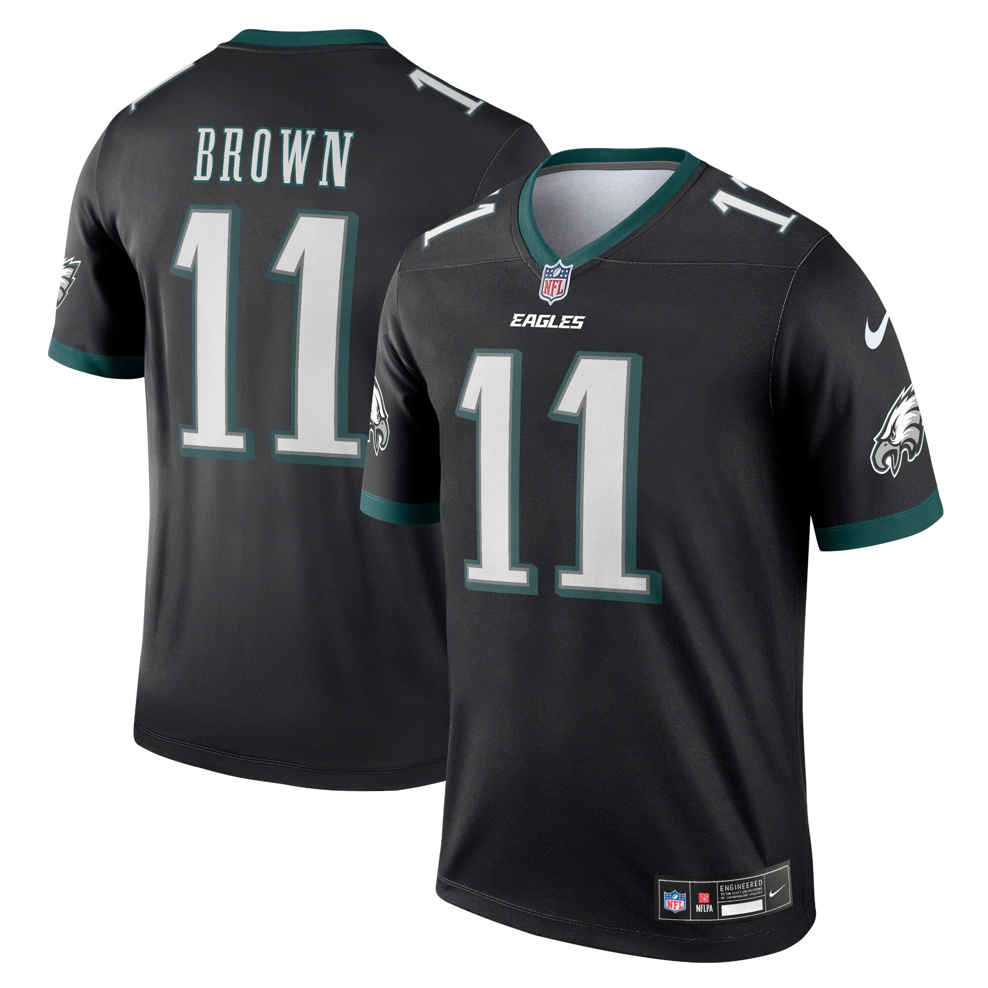 A.J. Brown Philadelphia Eagles  Legend Jersey - Black