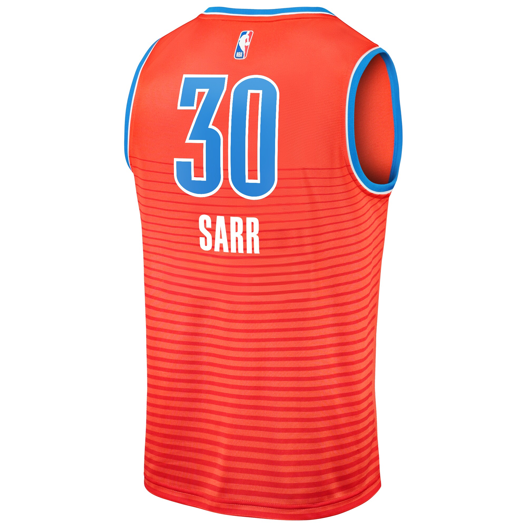 Olivier Sarr Oklahoma City Thunder Fanatics Fast Break Replica Player Jersey - Statement Edition - Orange