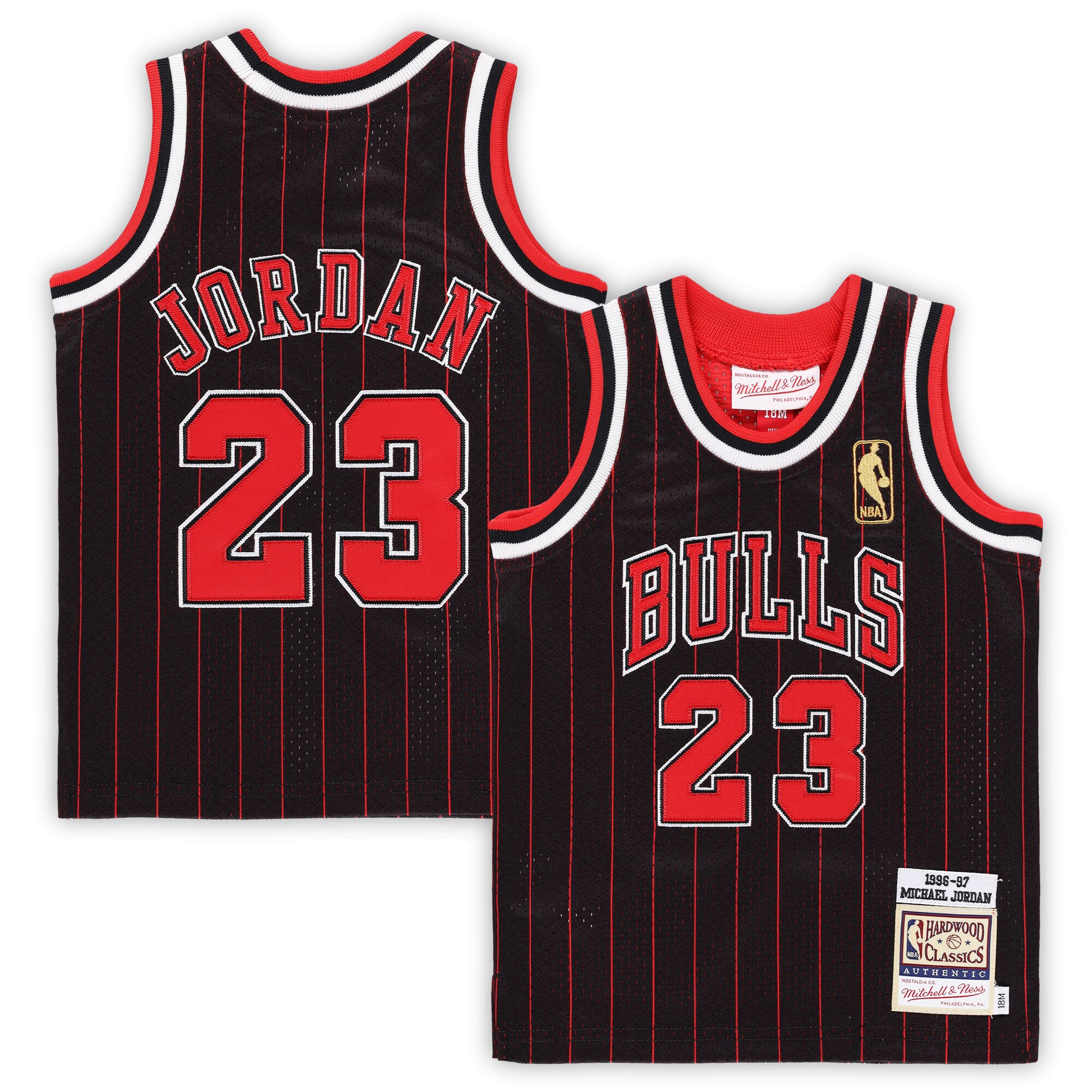 Michael Jordan Chicago Bulls Mitchell & Ness Infant 1996\/97 Hardwood Classics Authentic Jersey - Black