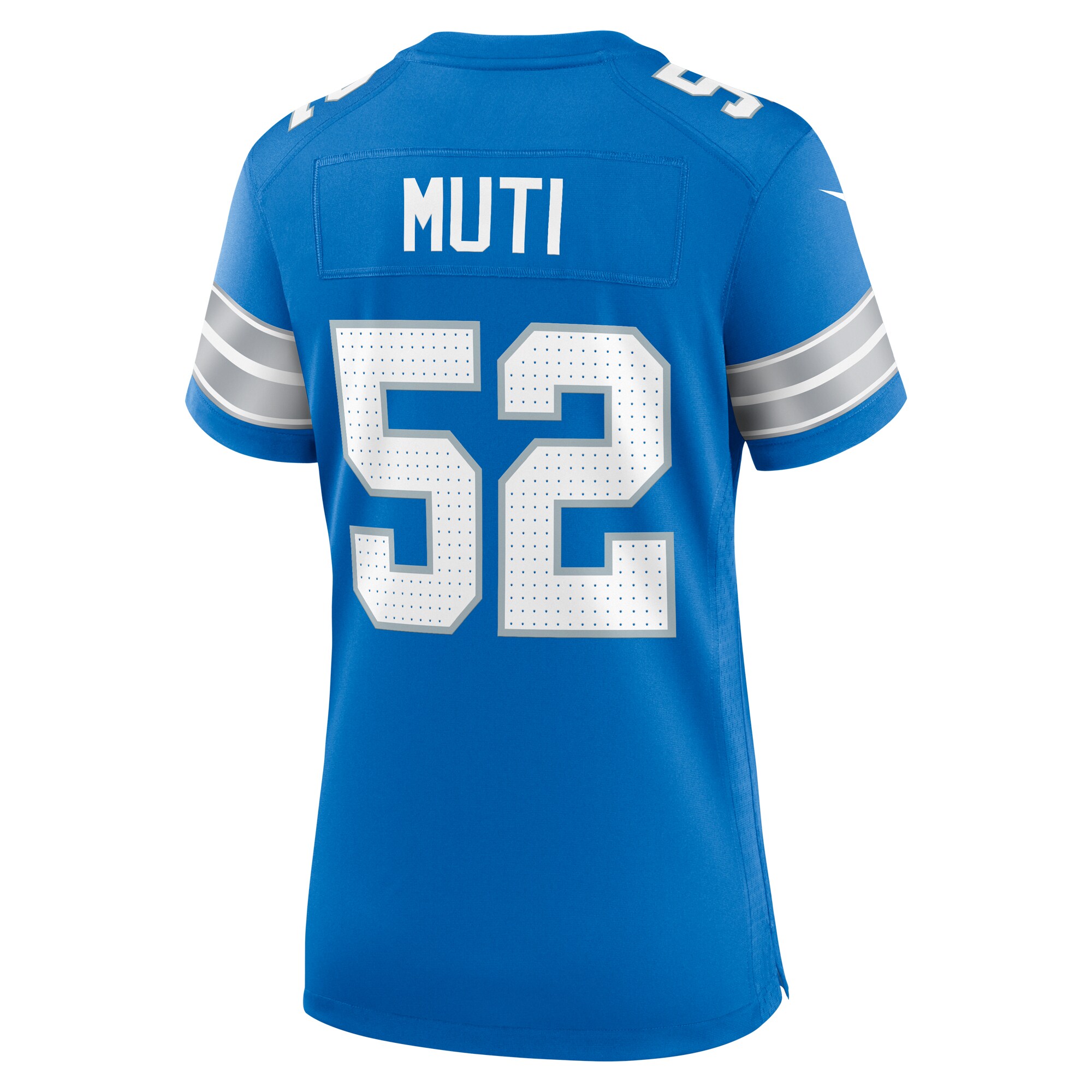 Netane Muti Detroit Lions  Women's Game Jersey -  Blue