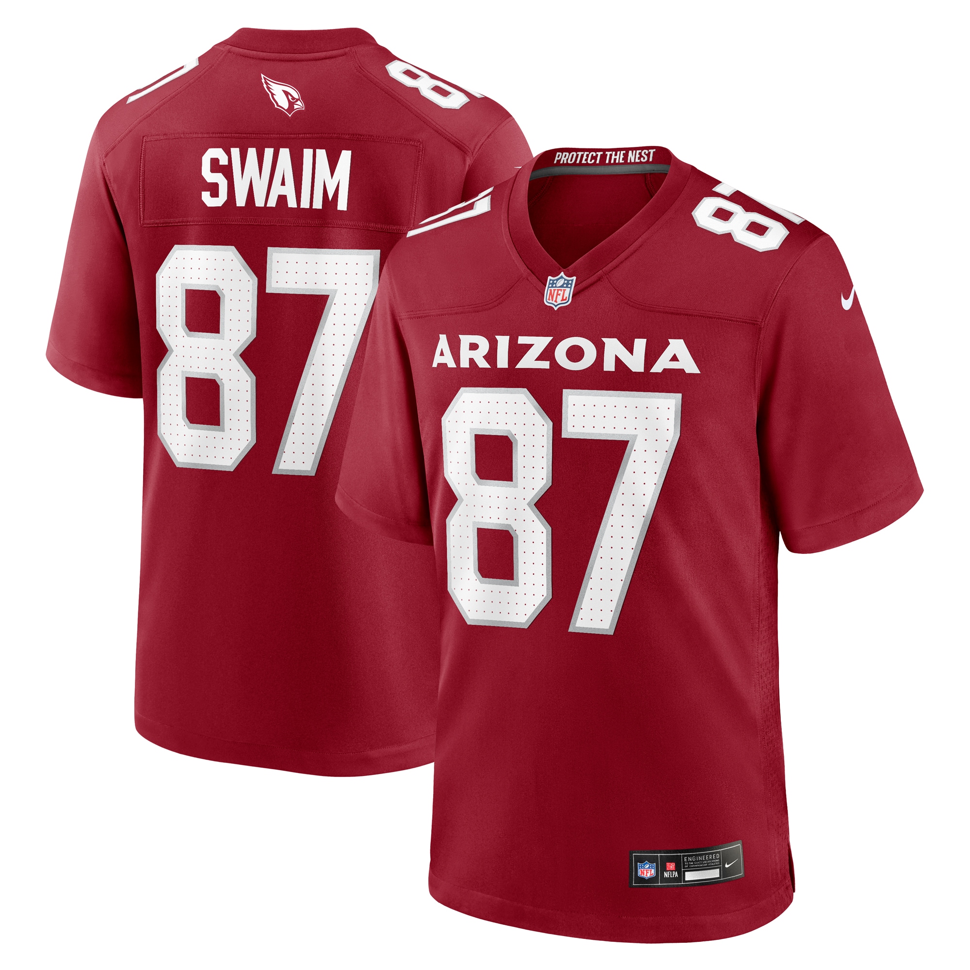 Geoff Swaim Arizona Cardinals  Team Game Jersey -  Cardinal