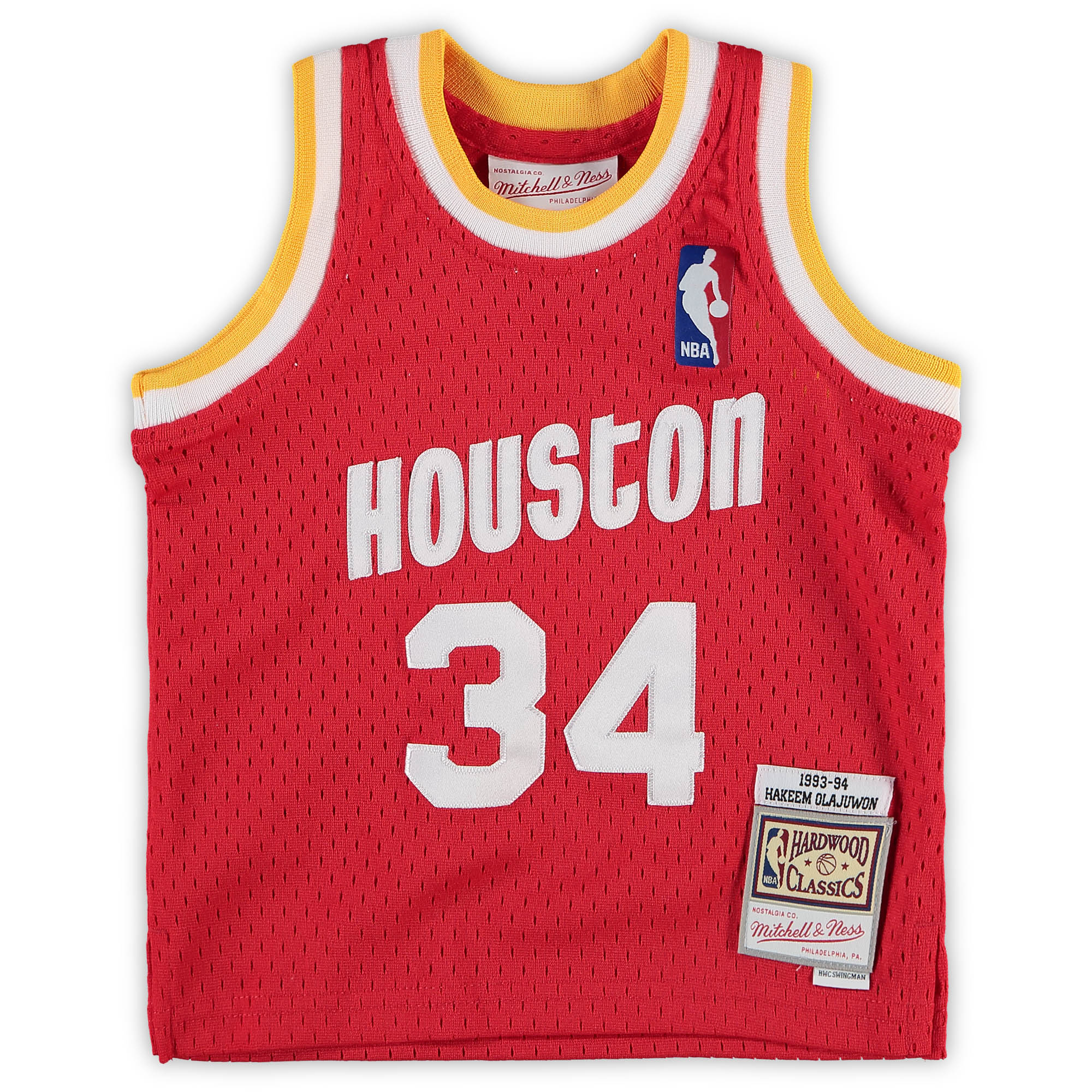 Hakeem Olajuwon Houston Rockets Mitchell & Ness Infant 1993\/94 Hardwood Classics Retired Player Jersey - Red