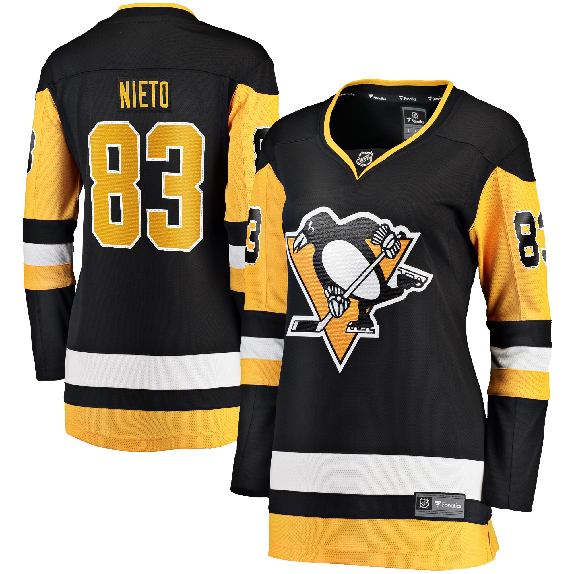 Matt Nieto Pittsburgh Penguins Fanatics Women's Home Breakaway Player Jersey - Black