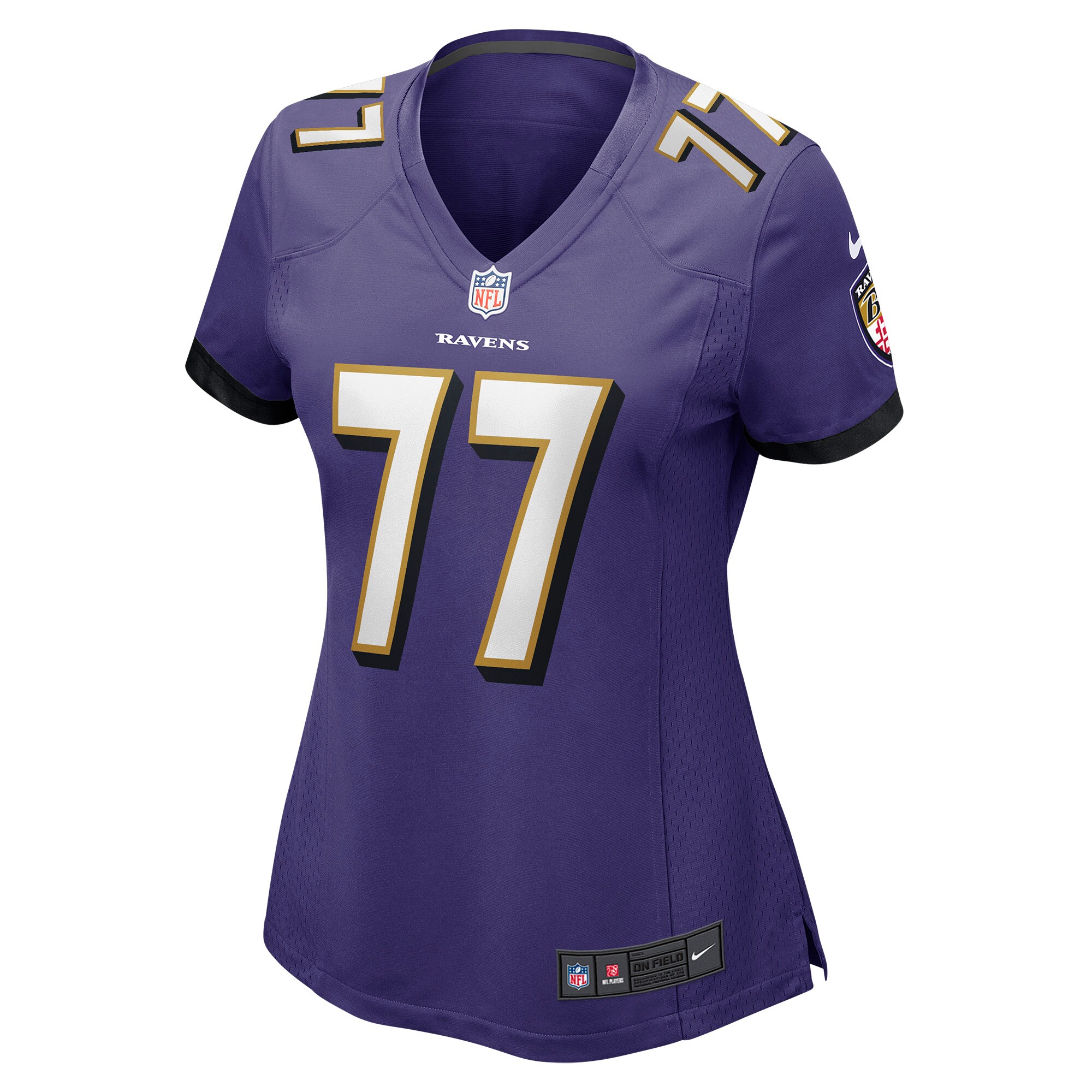 Daniel Faalele Baltimore Ravens  Women's Player Game Jersey - Purple