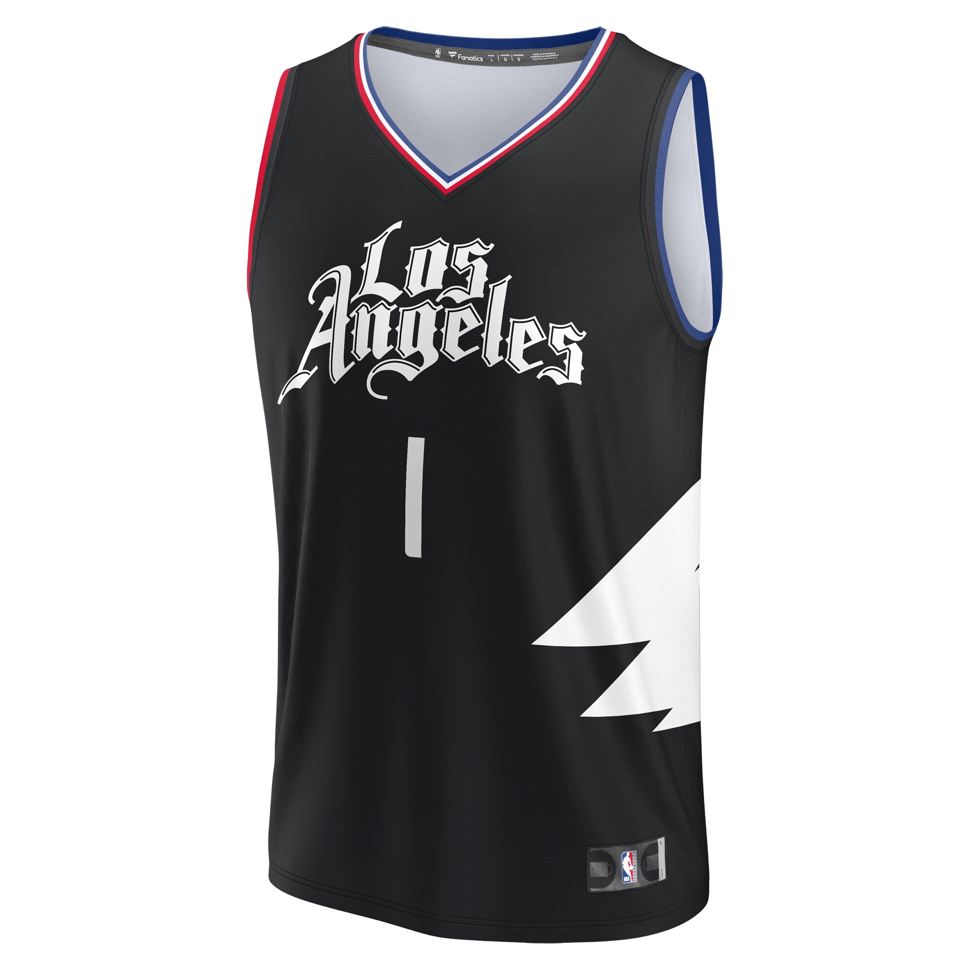 James Harden LA Clippers Fanatics Youth Fast Break Player Jersey - Statement Edition - Black