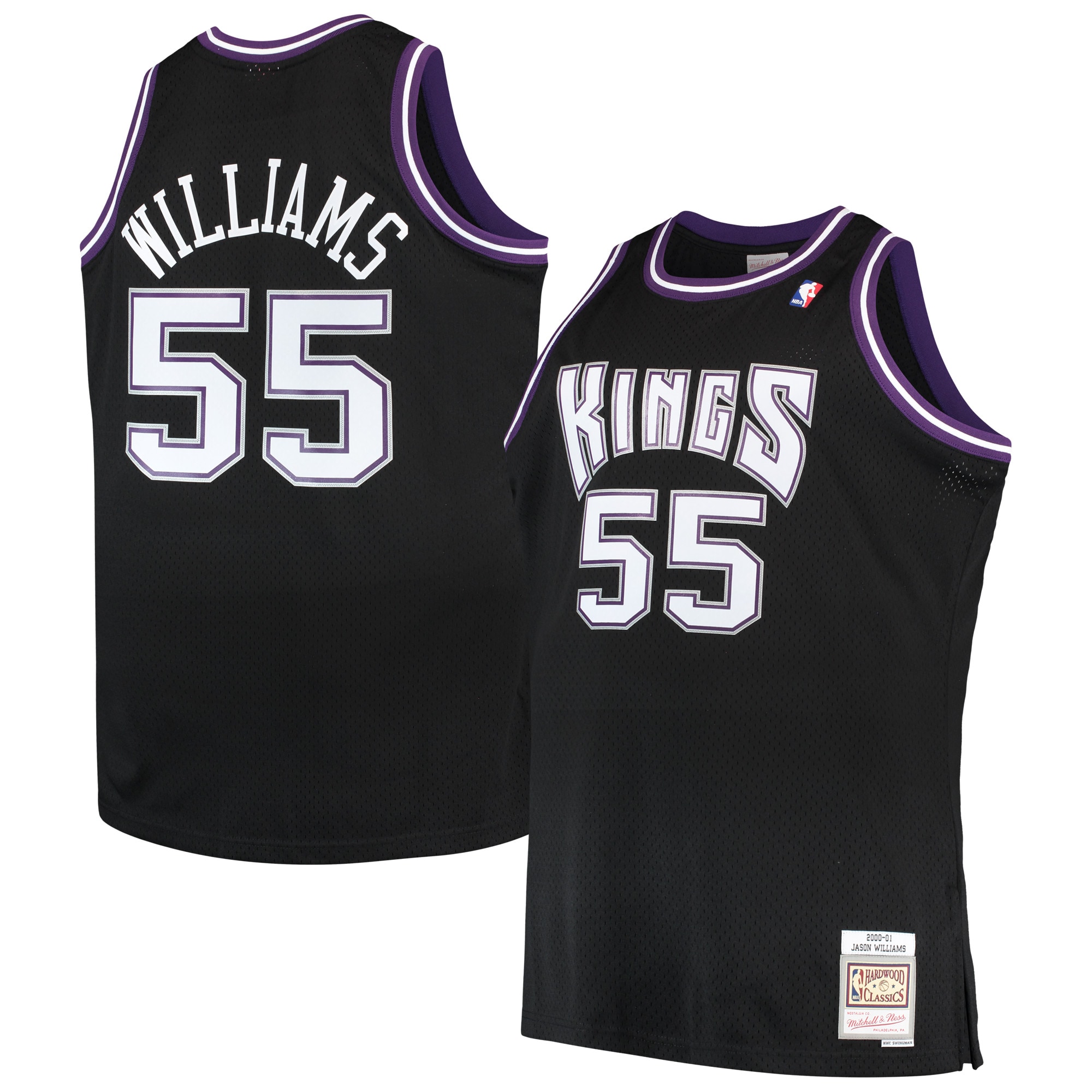 Jason Williams Sacramento Kings Mitchell & Ness Big & Tall 2000\/01 Hardwood Classics Swingman Jersey - Black