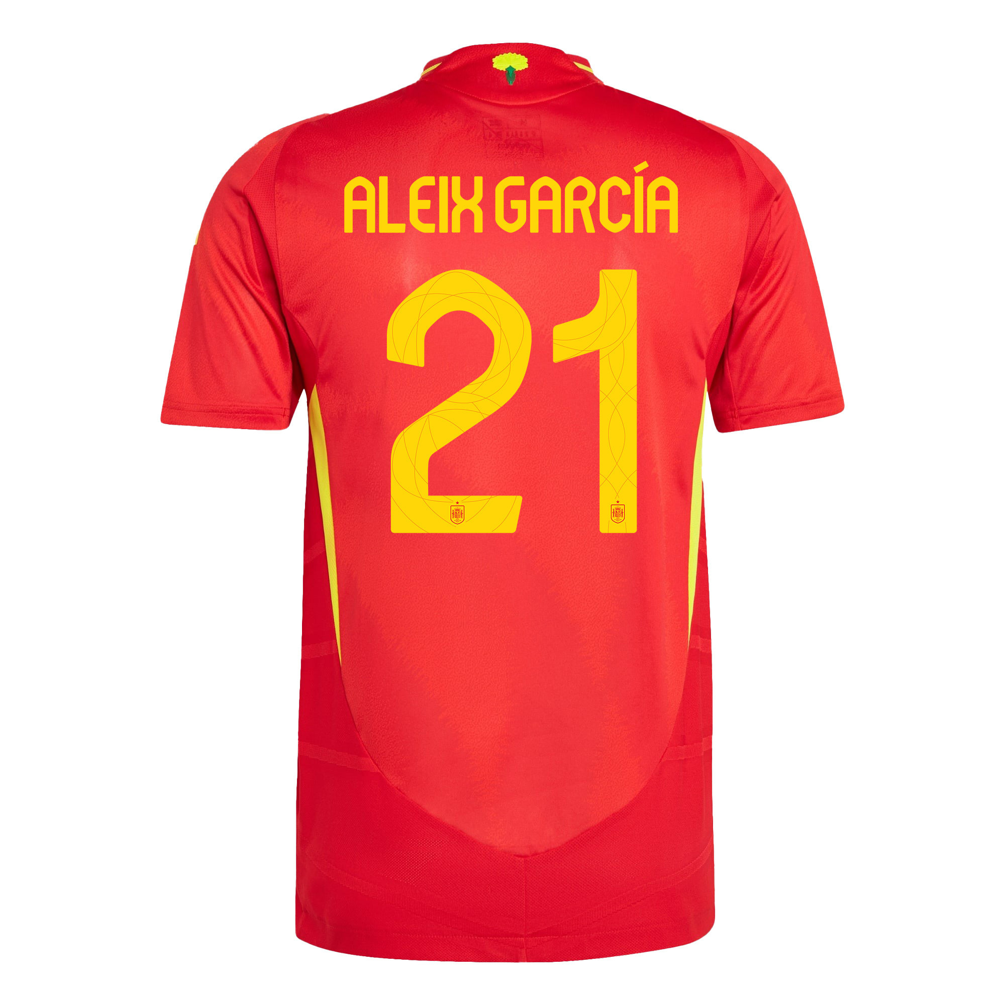 Aleix García 21 Spain National Team 2024 Home Men Jersey - Red