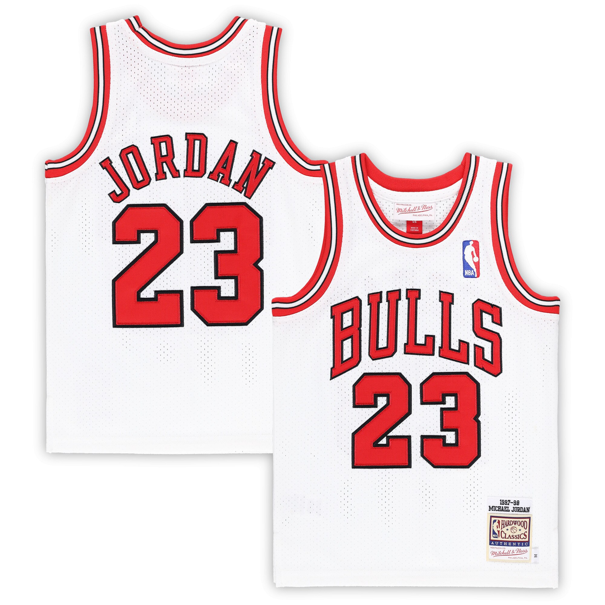Michael Jordan Chicago Bulls Mitchell & Ness Preschool 1997\/98 Hardwood Classics Authentic Jersey - White