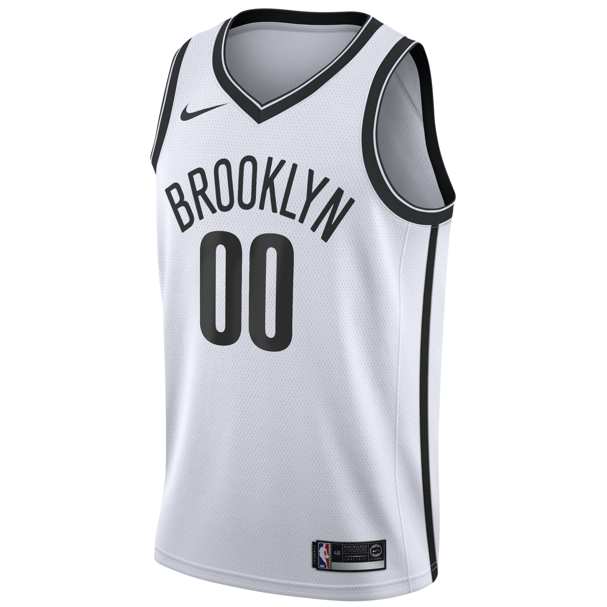 Brooklyn Nets  2020\/21 Swingman Custom Jersey - Association Edition - White