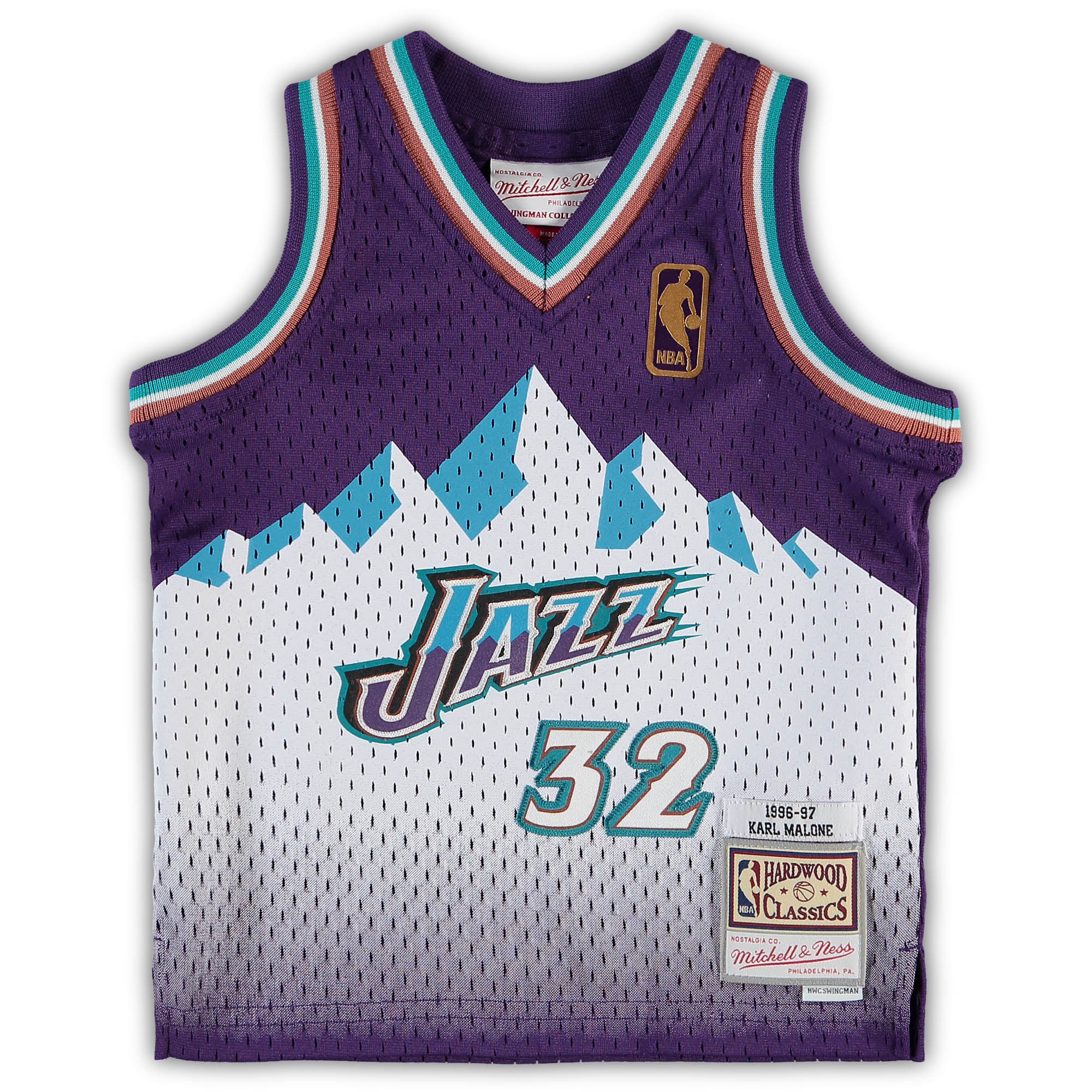 Karl Malone Utah Jazz Mitchell & Ness Infant 1996\/97 Retired Player Jersey - Purple