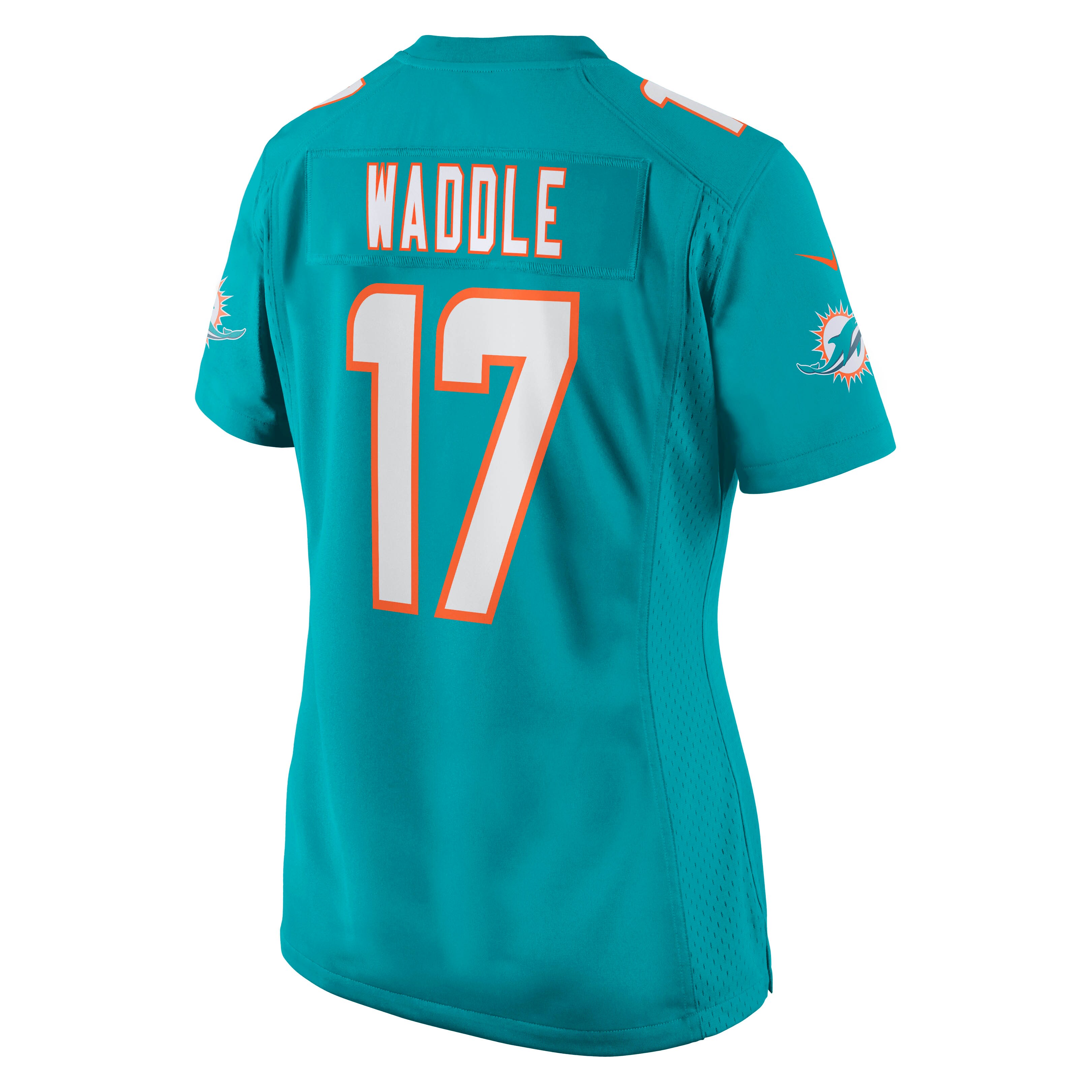 Jaylen Waddle Miami Dolphins  Women's Game Player Jersey - Aqua