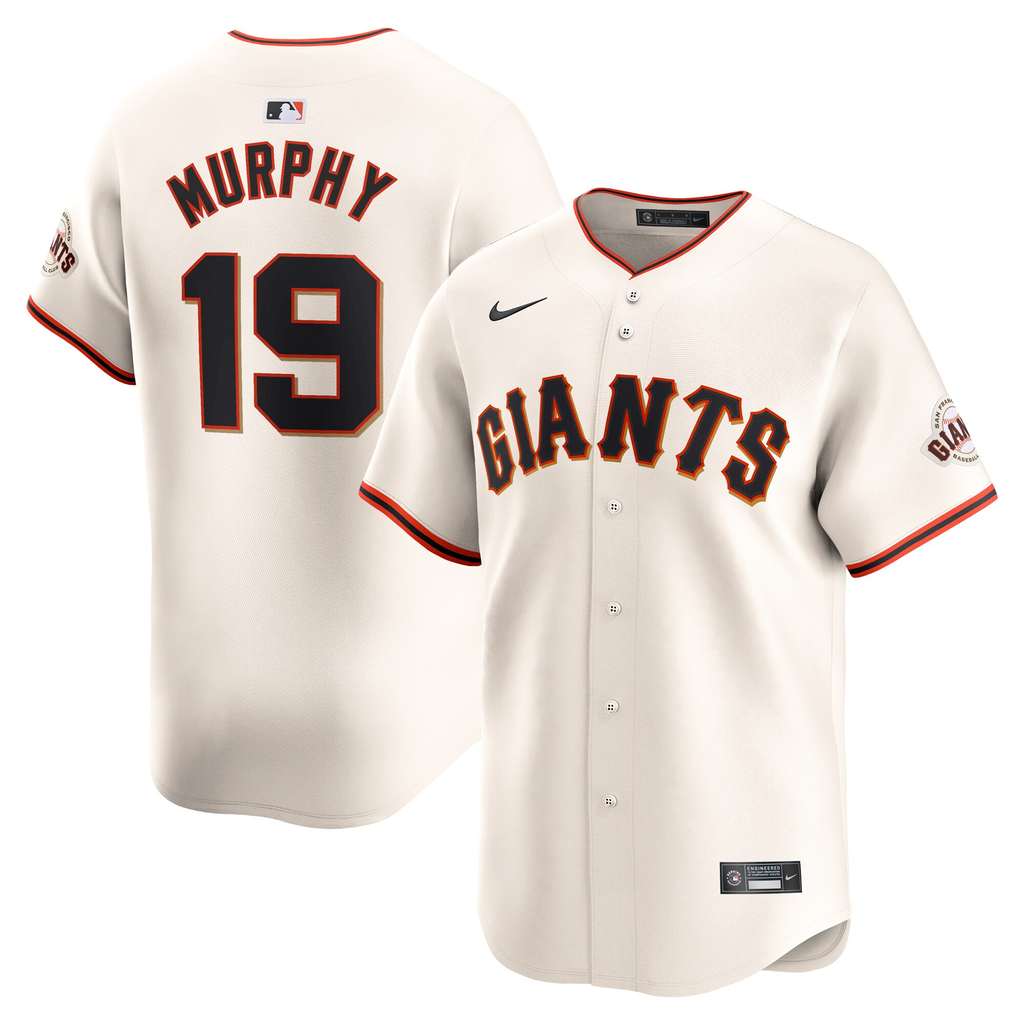 Tom Murphy San Francisco Giants  Home Limited Player Jersey - Cream