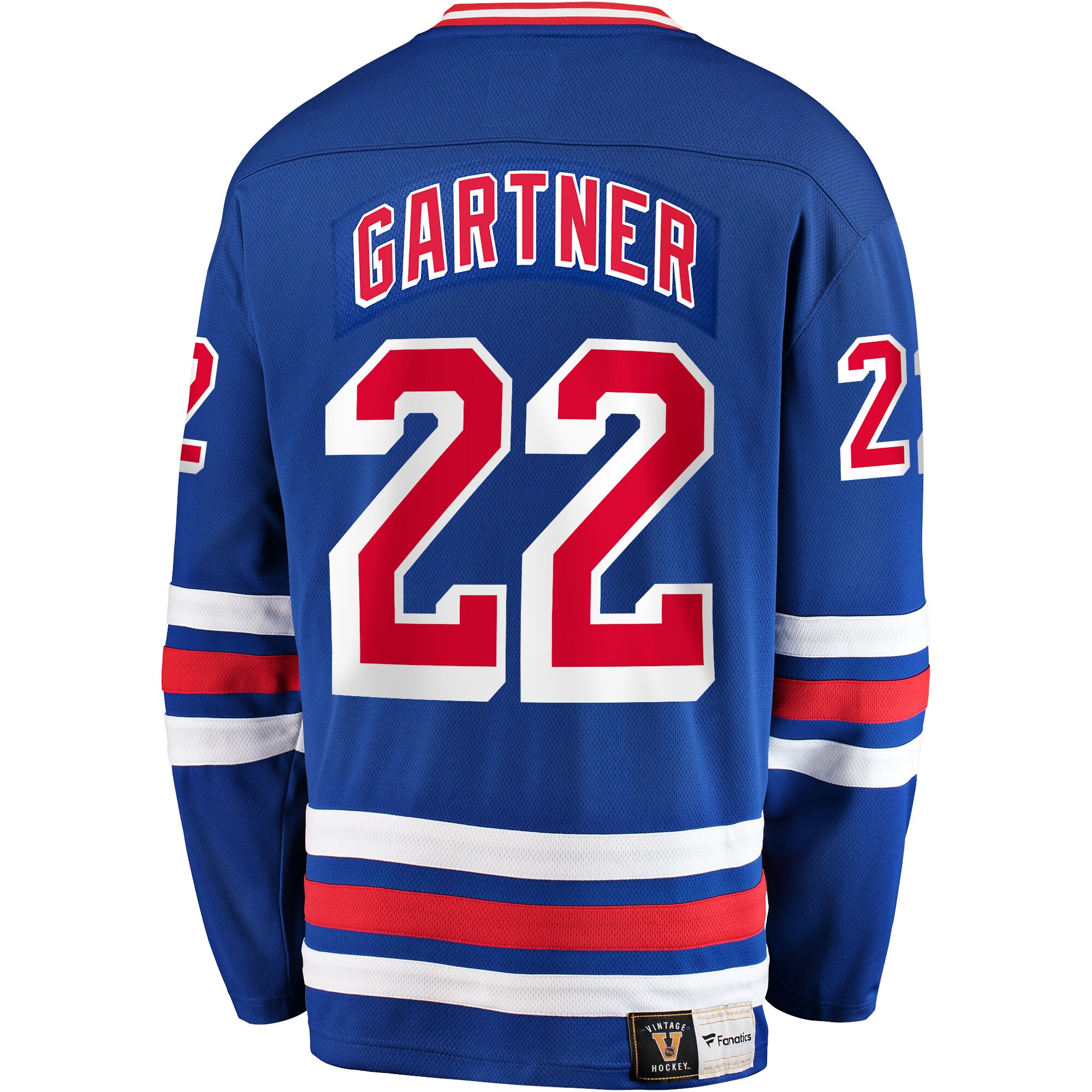 Mike Gartner New York Rangers Fanatics Premier Breakaway Retired Player Jersey - Blue