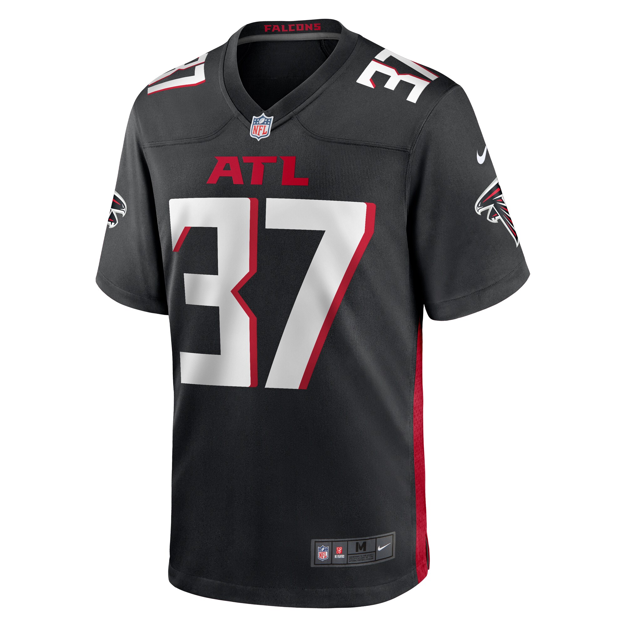 DeMarcco Hellams Atlanta Falcons  Team Game Jersey -  Black