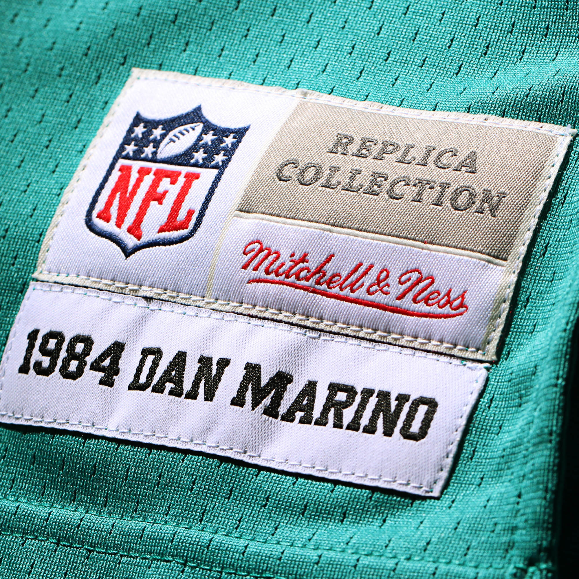 Dan Marino Miami Dolphins Mitchell & Ness Big & Tall 1984 Retired Player Replica Jersey - Aqua