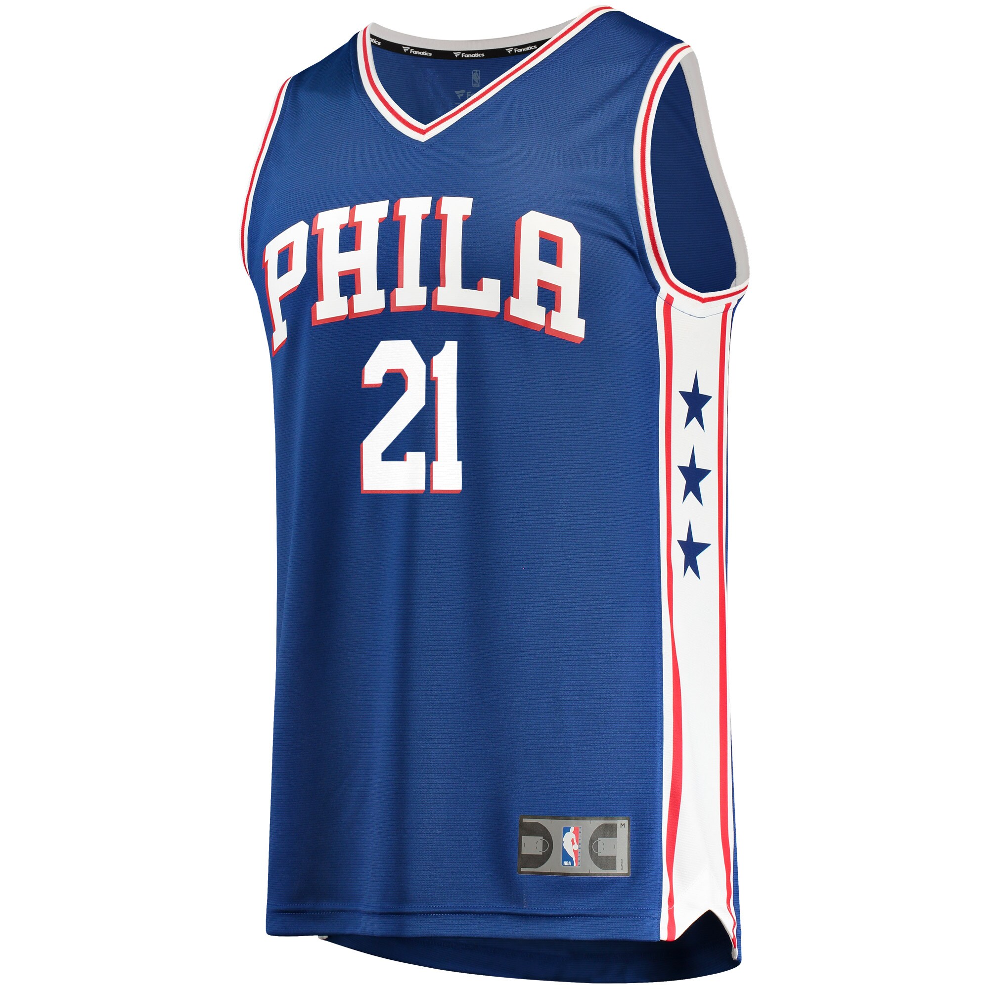 Joel Embiid Philadelphia 76ers Fanatics Fast Break Replica Team Color Player Jersey Royal - Icon Edition