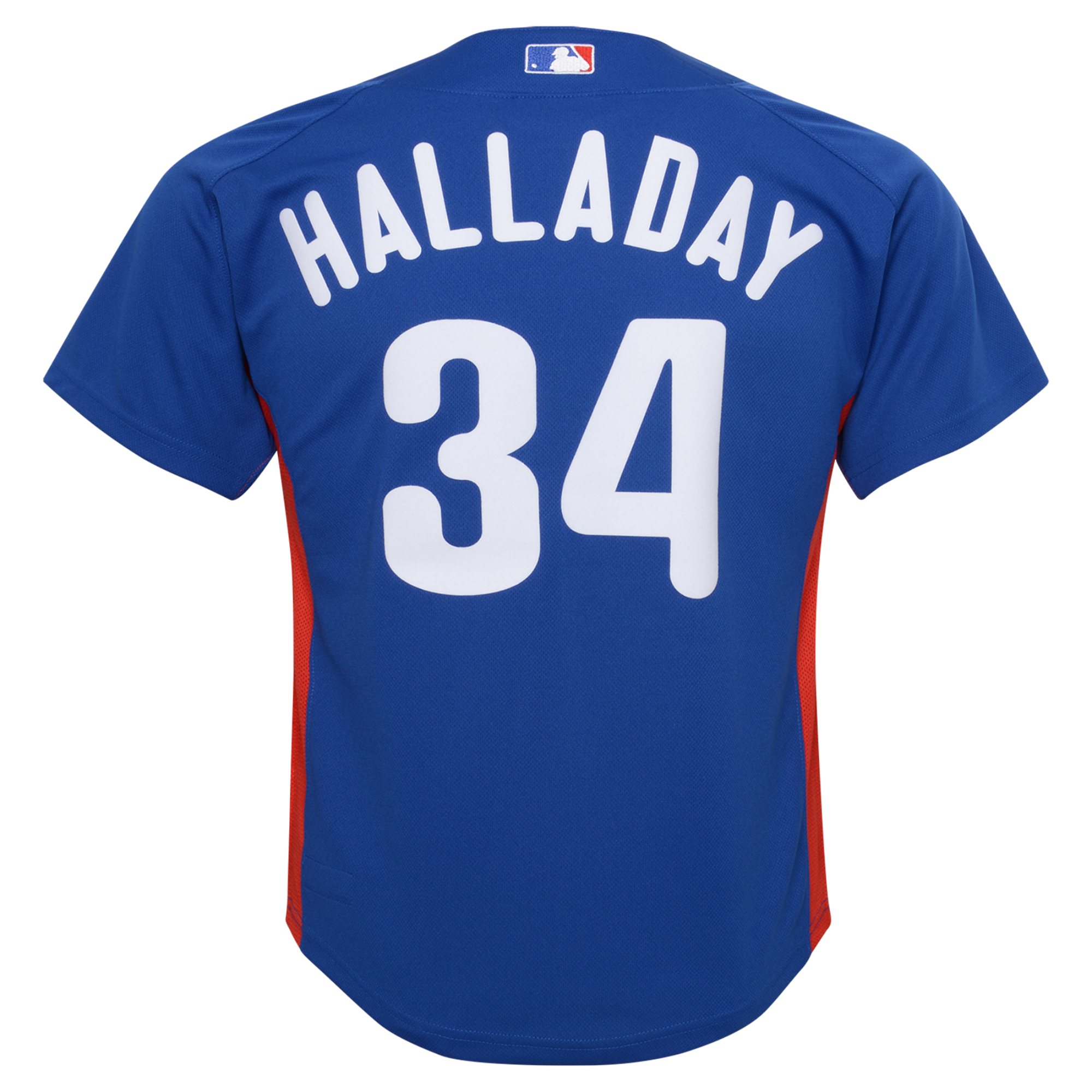 Roy Halladay Philadelphia Phillies Mitchell & Ness Youth Cooperstown Collection\u00c2\u00a0Mesh Batting Practice Jersey - Royal