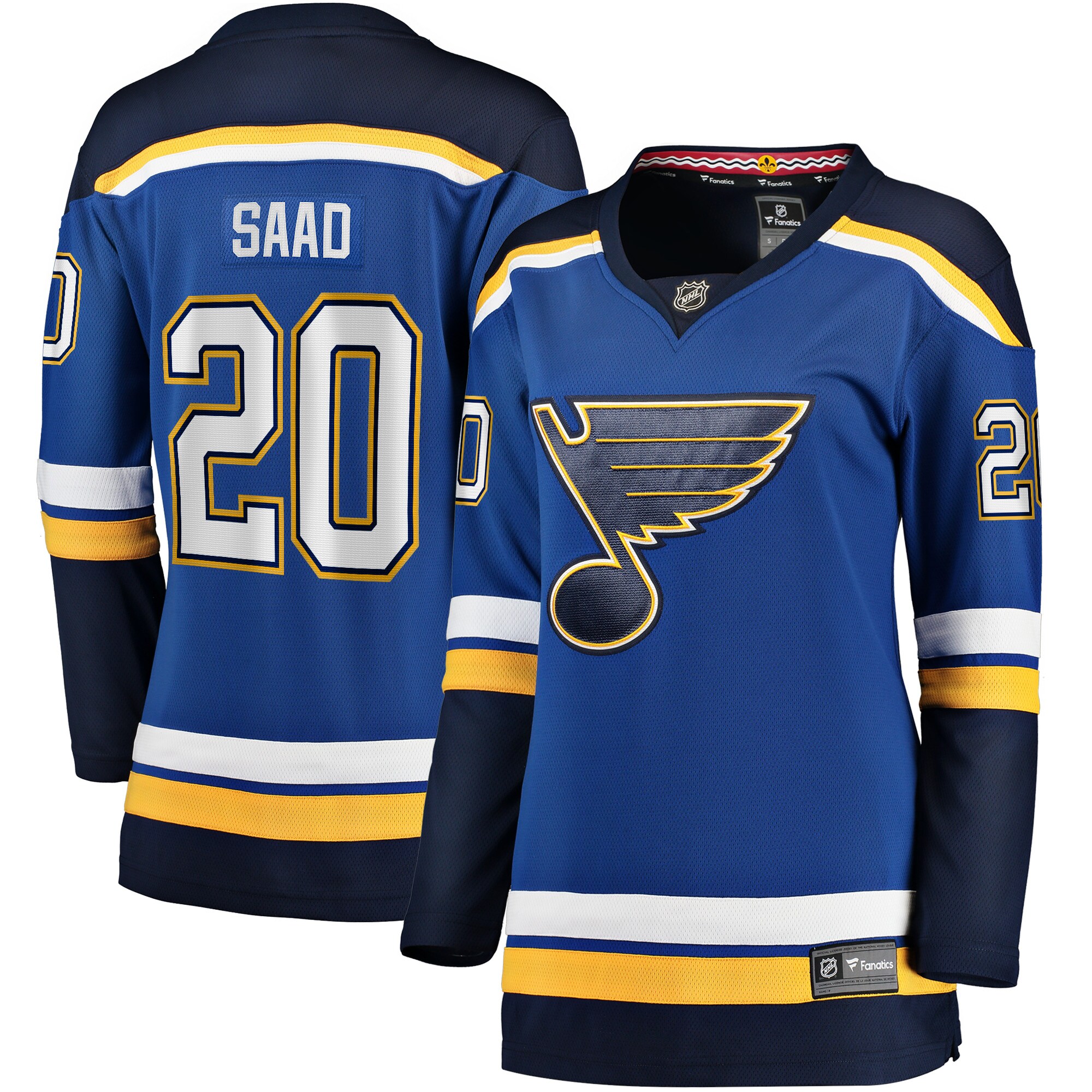 Brandon Saad St. Louis Blues Fanatics Women's Home Breakaway Player Jersey - Blue