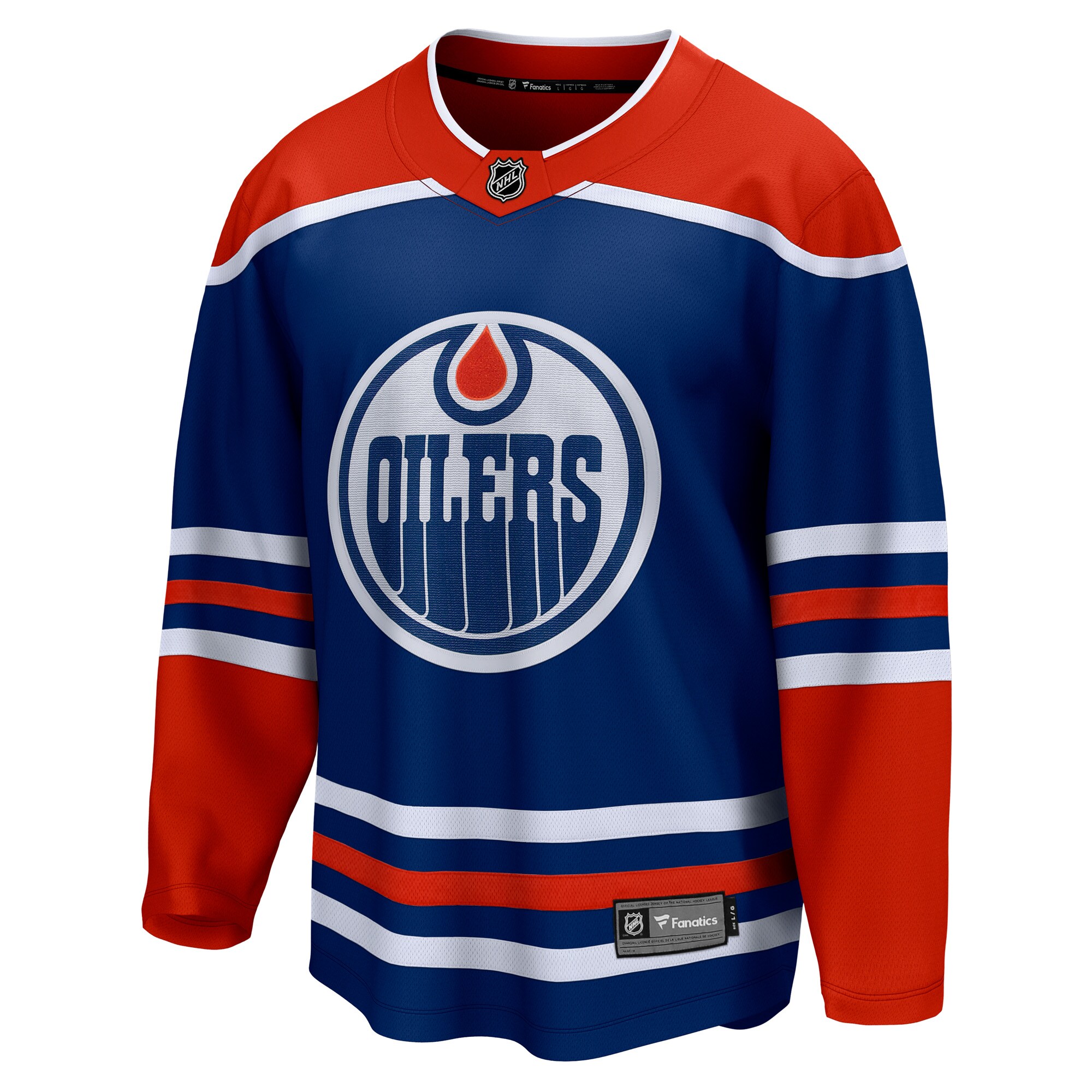 Edmonton Oilers Fanatics Home Breakaway Blank Jersey - Royal