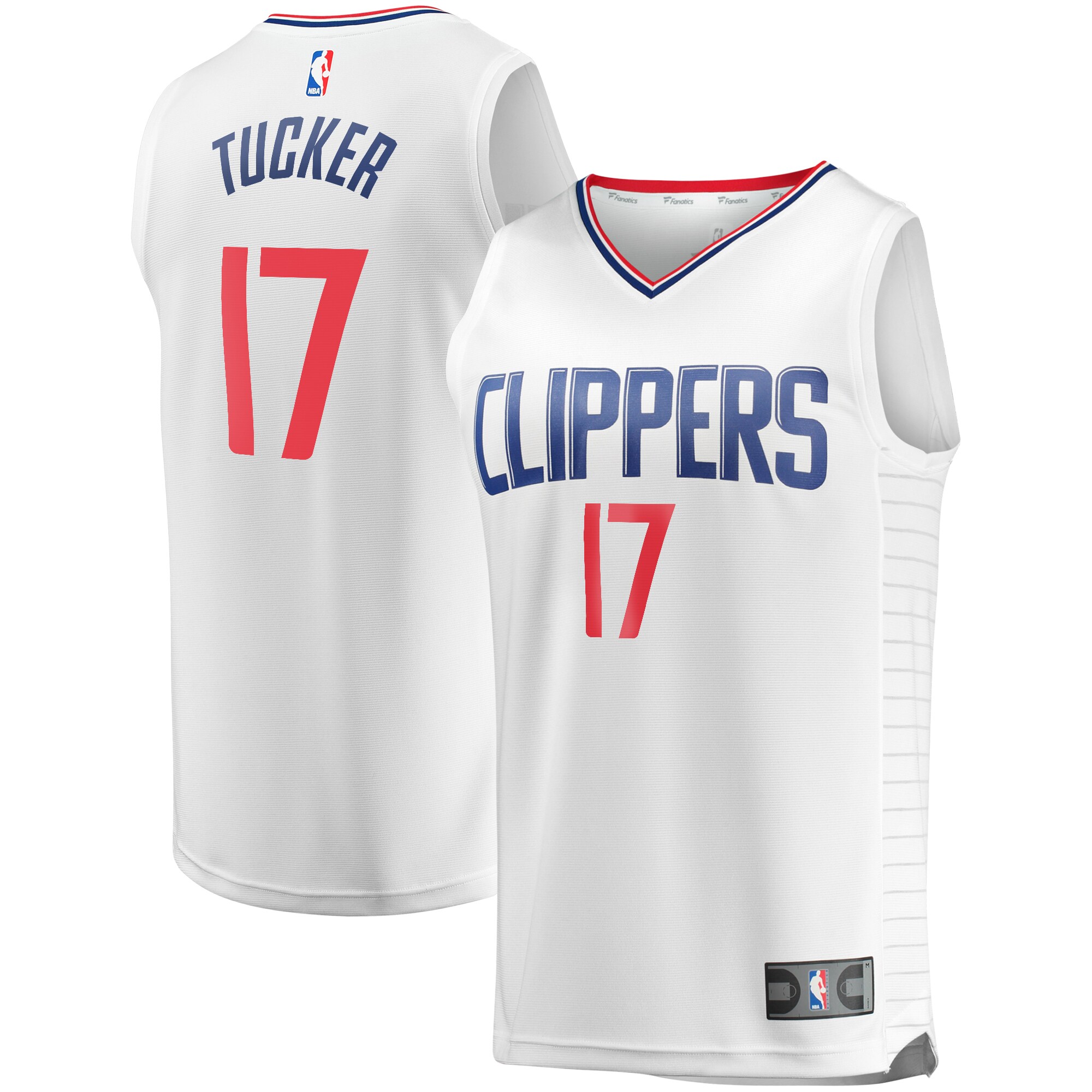 PJ Tucker LA Clippers Fanatics Fast Break Player Jersey - Association Edition - White