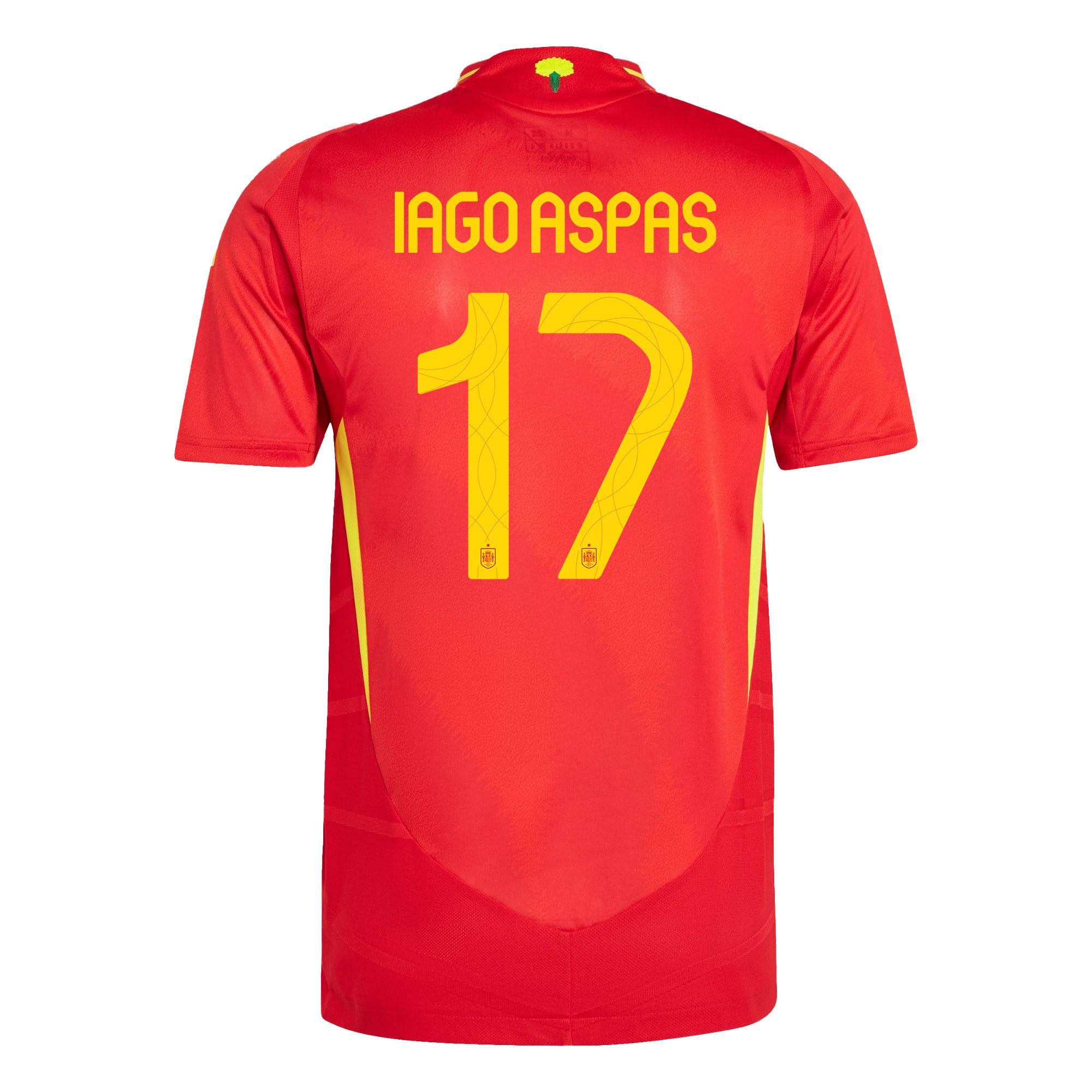 Iago Aspas 17 Spain National Team 2024 Home Men Jersey - Red