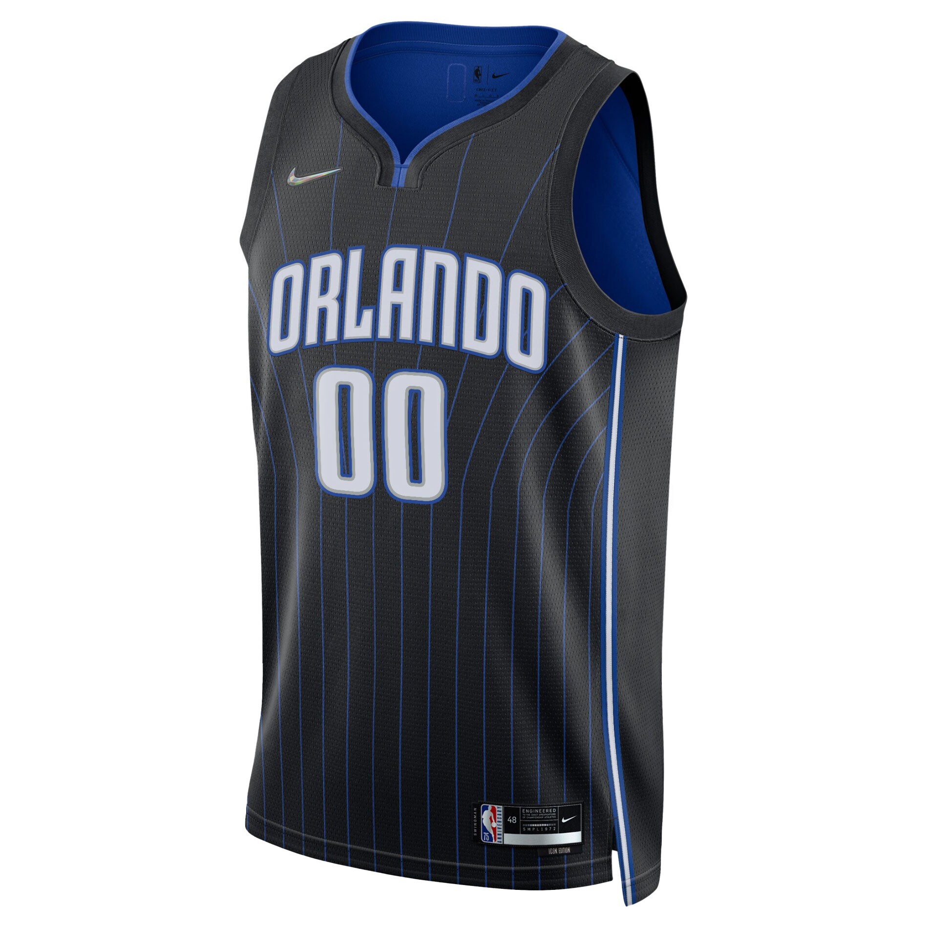 Orlando Magic  2021\/22 Diamond Swingman Custom Jersey - Icon Edition - Black