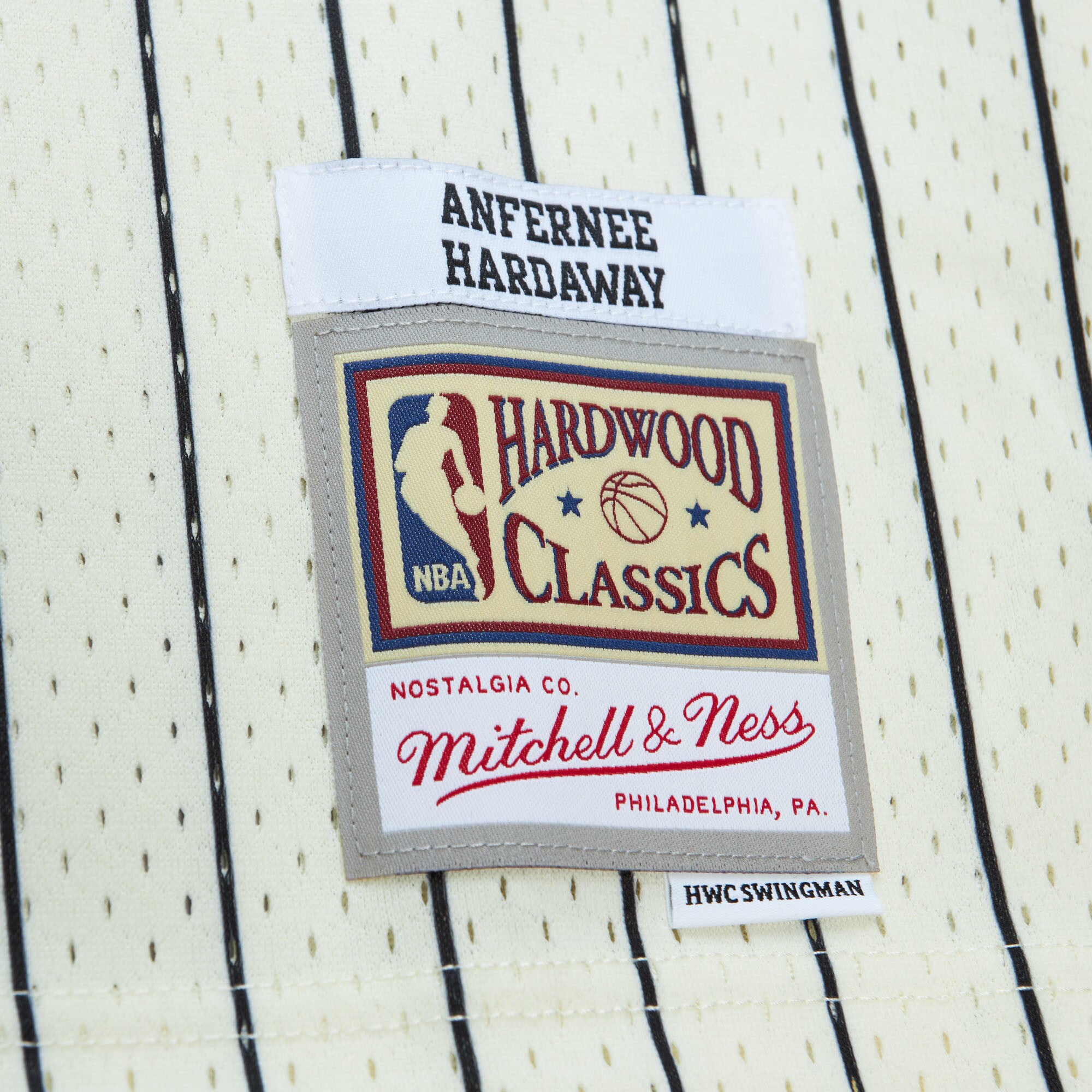Penny Hardaway Orlando Magic Mitchell & Ness Chainstitch Swingman Jersey - Cream